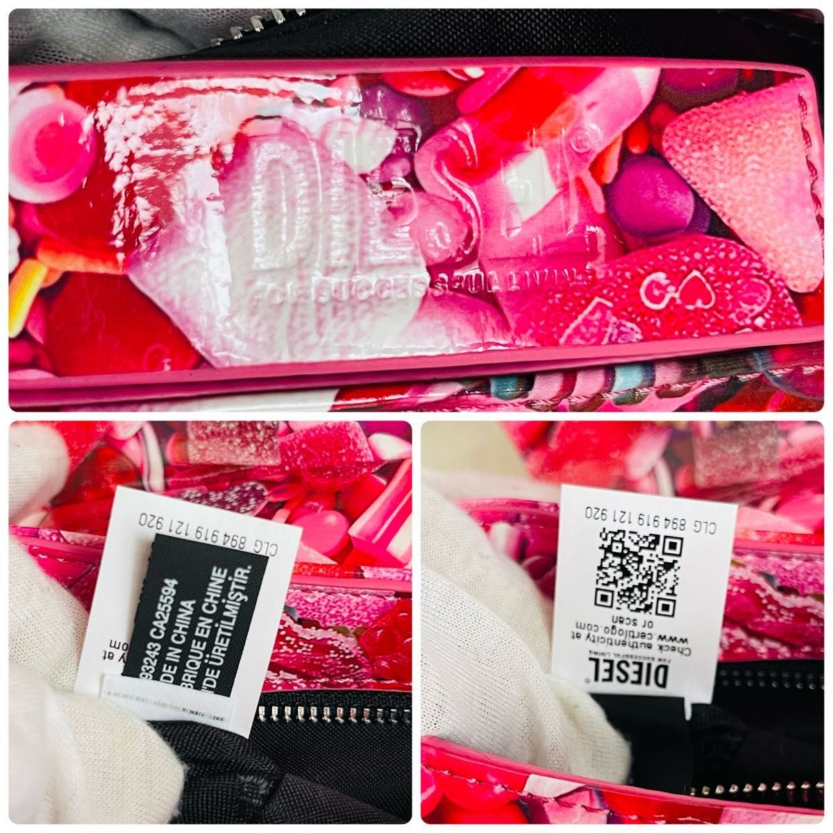 DIESEL Shoulder bag Candy print Authentic From Japan