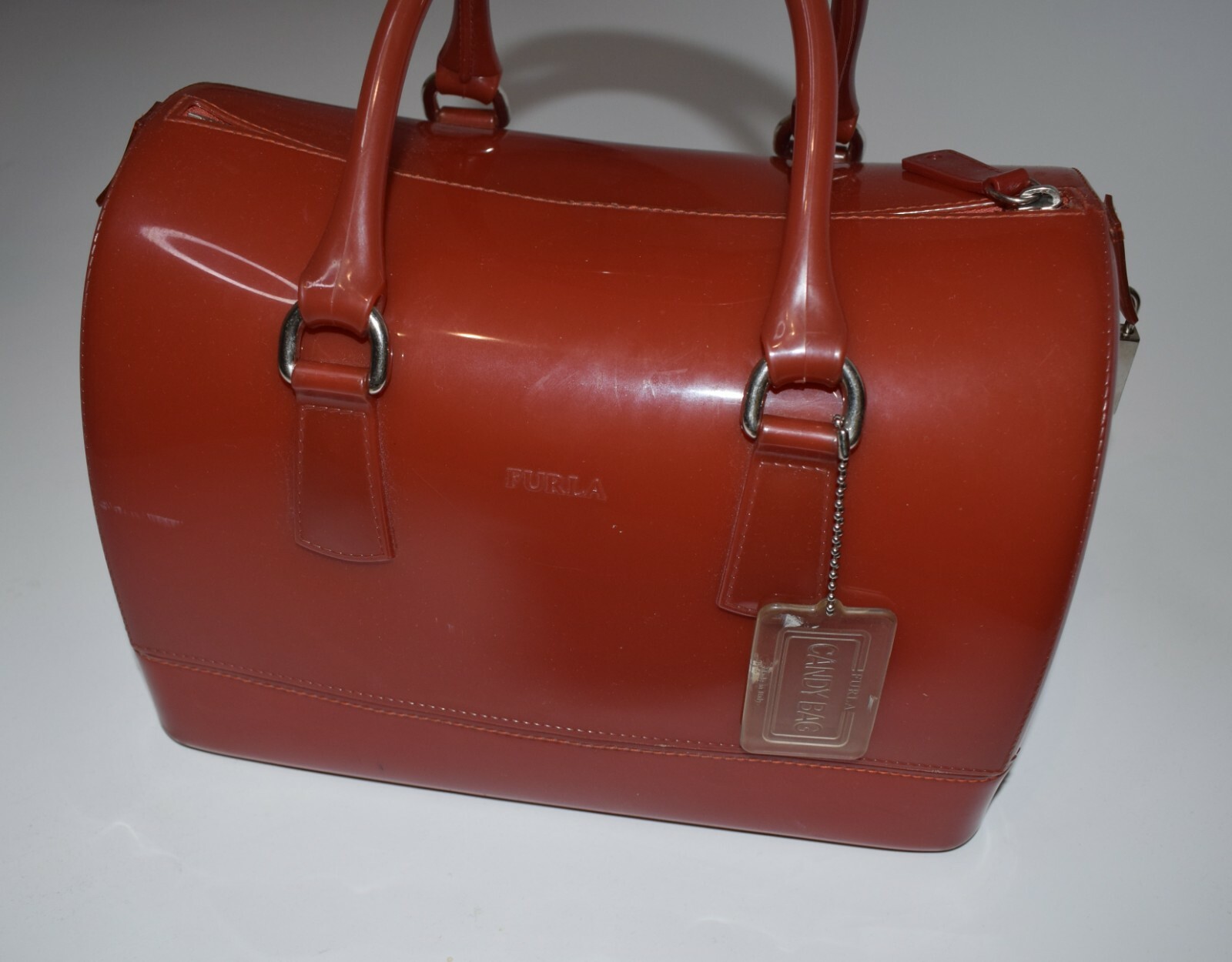 Furla CANDY Red Handbag Silicone Made In Italy