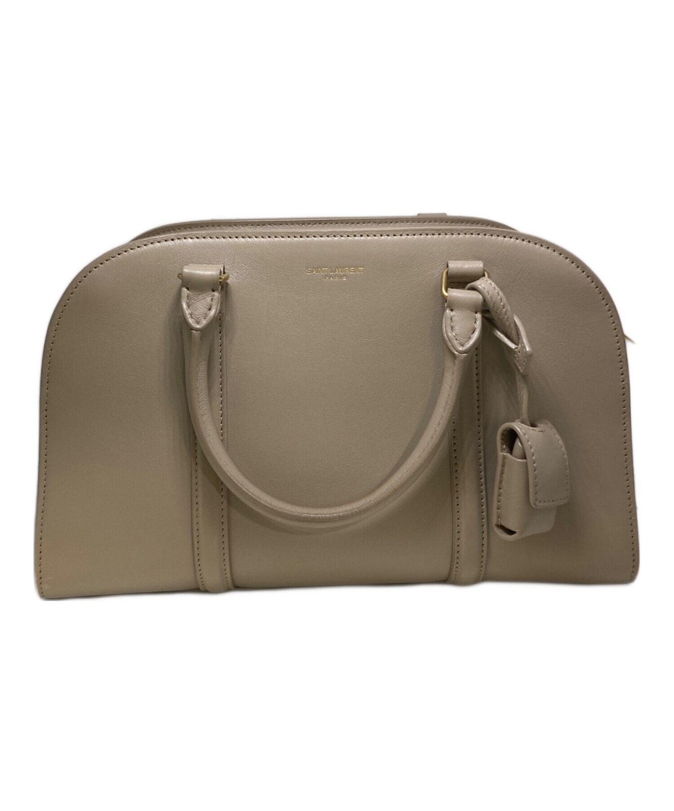 Saint Laurent Lock 2-Way 655008 Beige Handbag #TFB1684