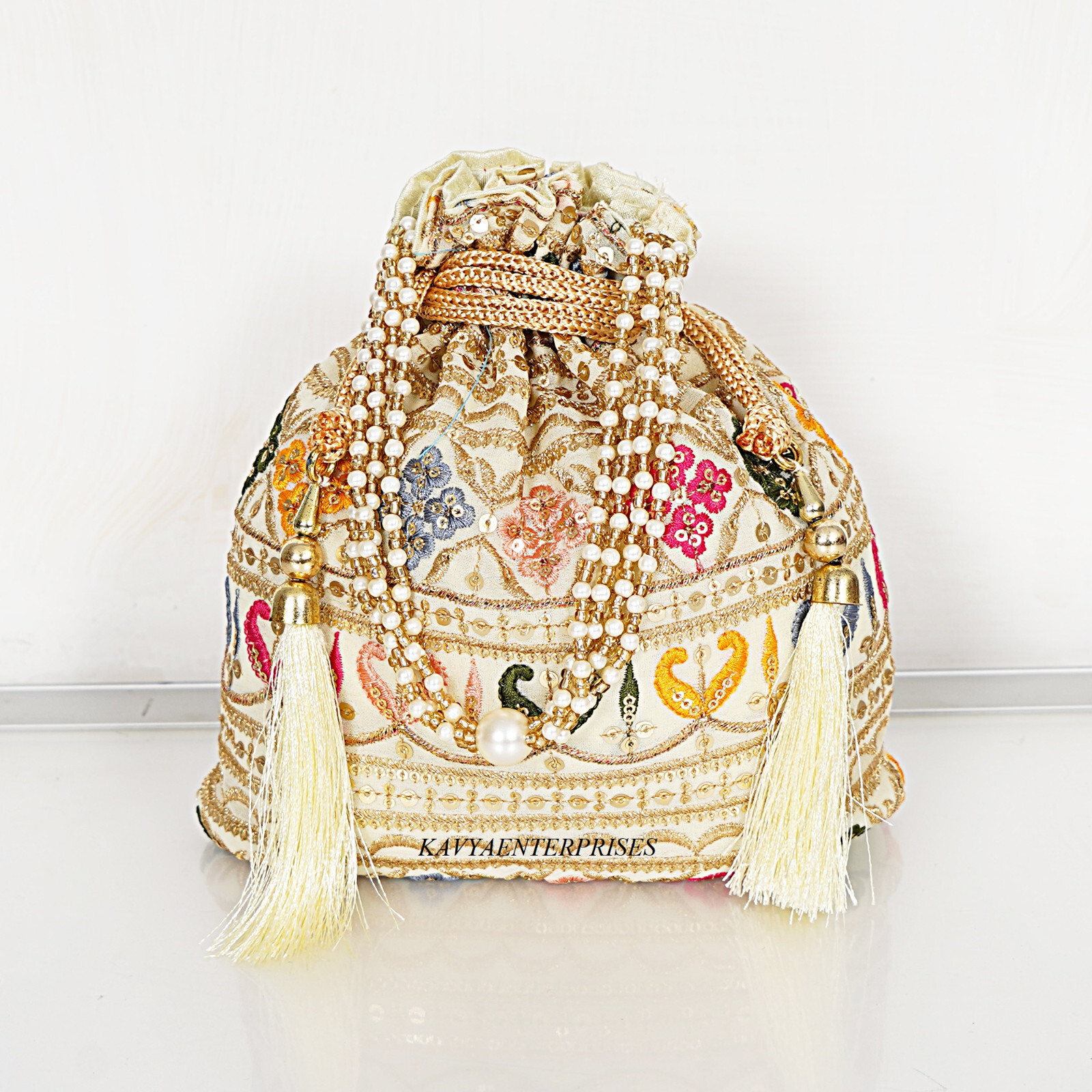 Indian Traditional Silk Bag Silk Potali Bag Wedding, Potli Bags Wedding, Potli