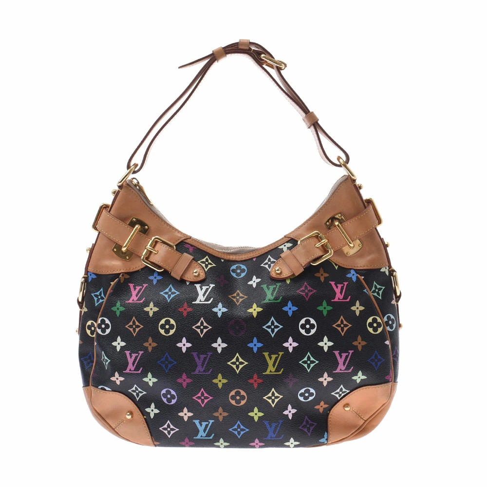 LOUIS VUITTON Multicolor Greta Black Monogram Shoulder Bag