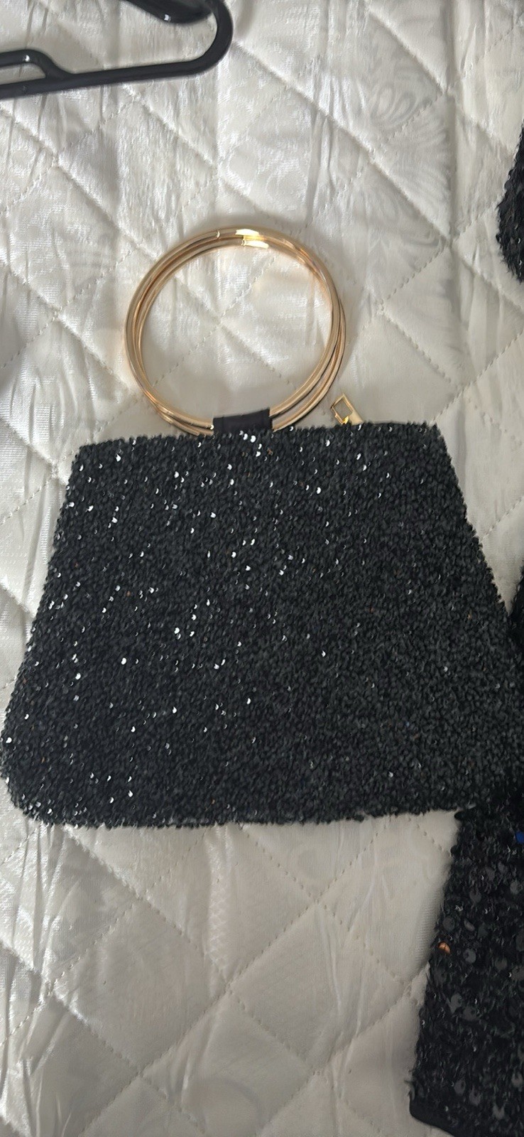Black Glitter Clutch with matching 3x dress