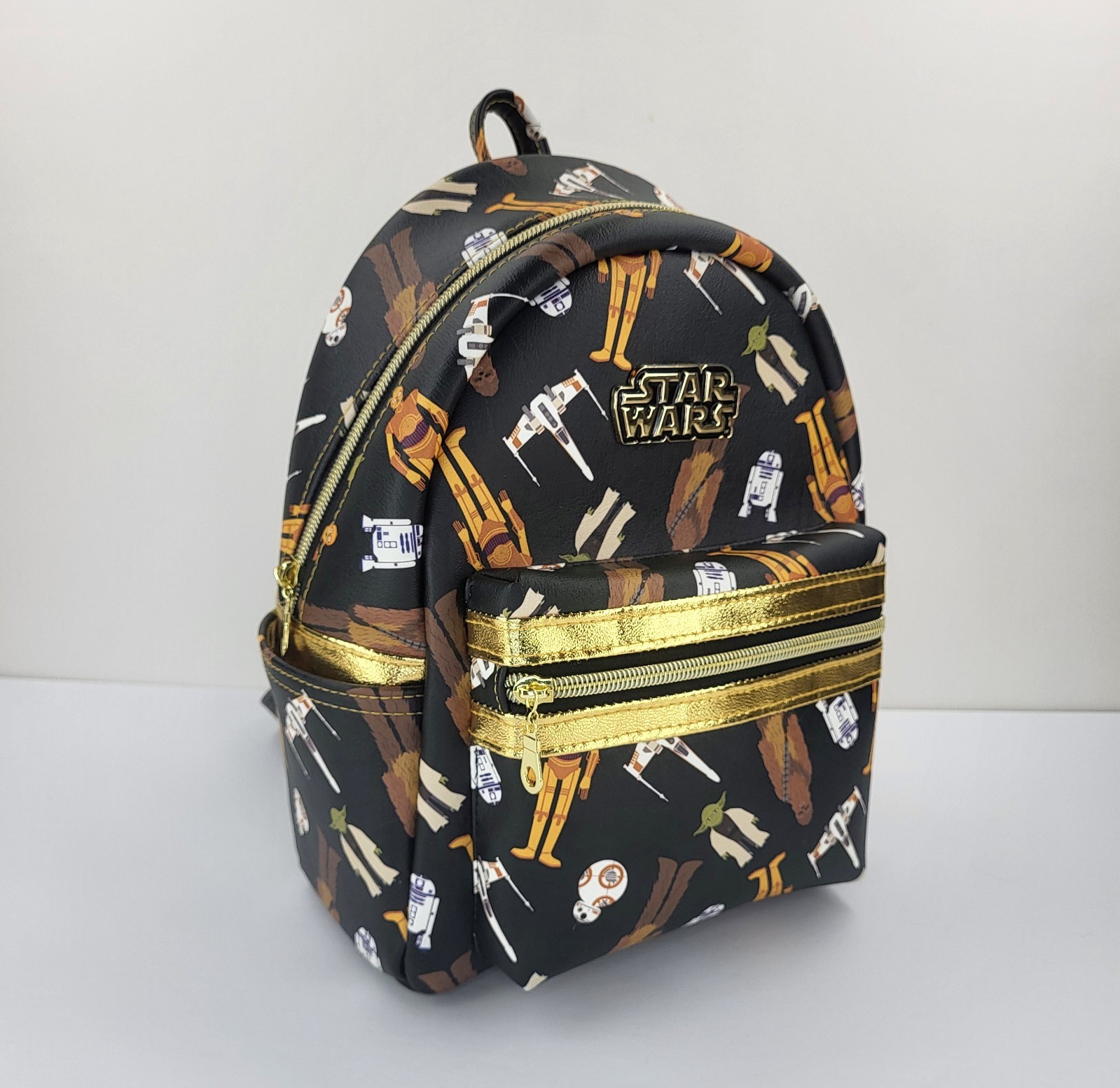 Custom Star Wars vintage style retro faux leather mini backpack Loungefly type