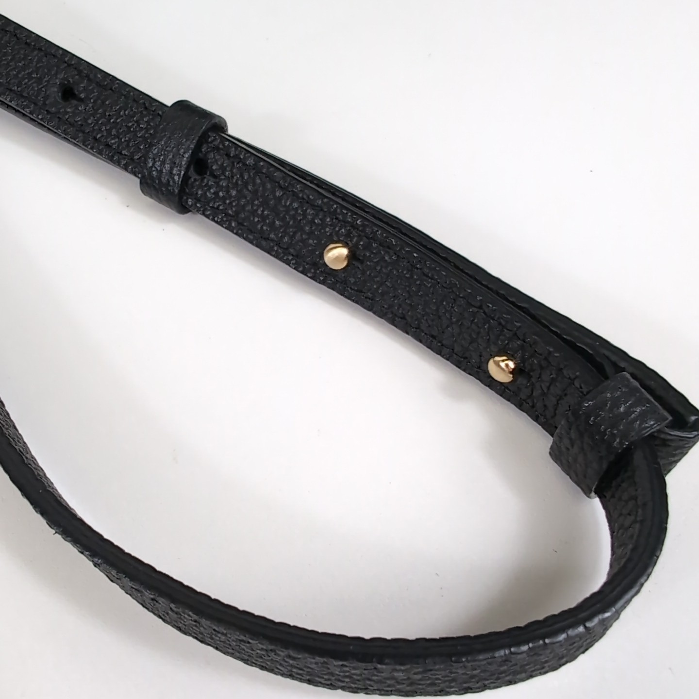 HOZE Korean Designer Adjustable LEATHER Crossbody Bag Black Excellent MSRP $320
