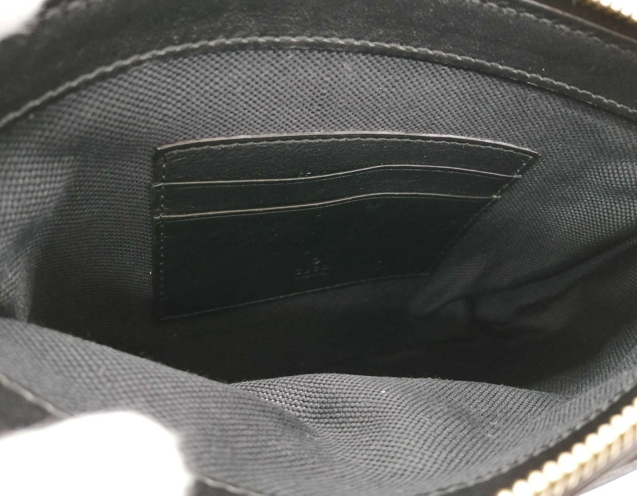 GUCCI Clutch Black Smooth Calf Leather 658843 Auth Japan