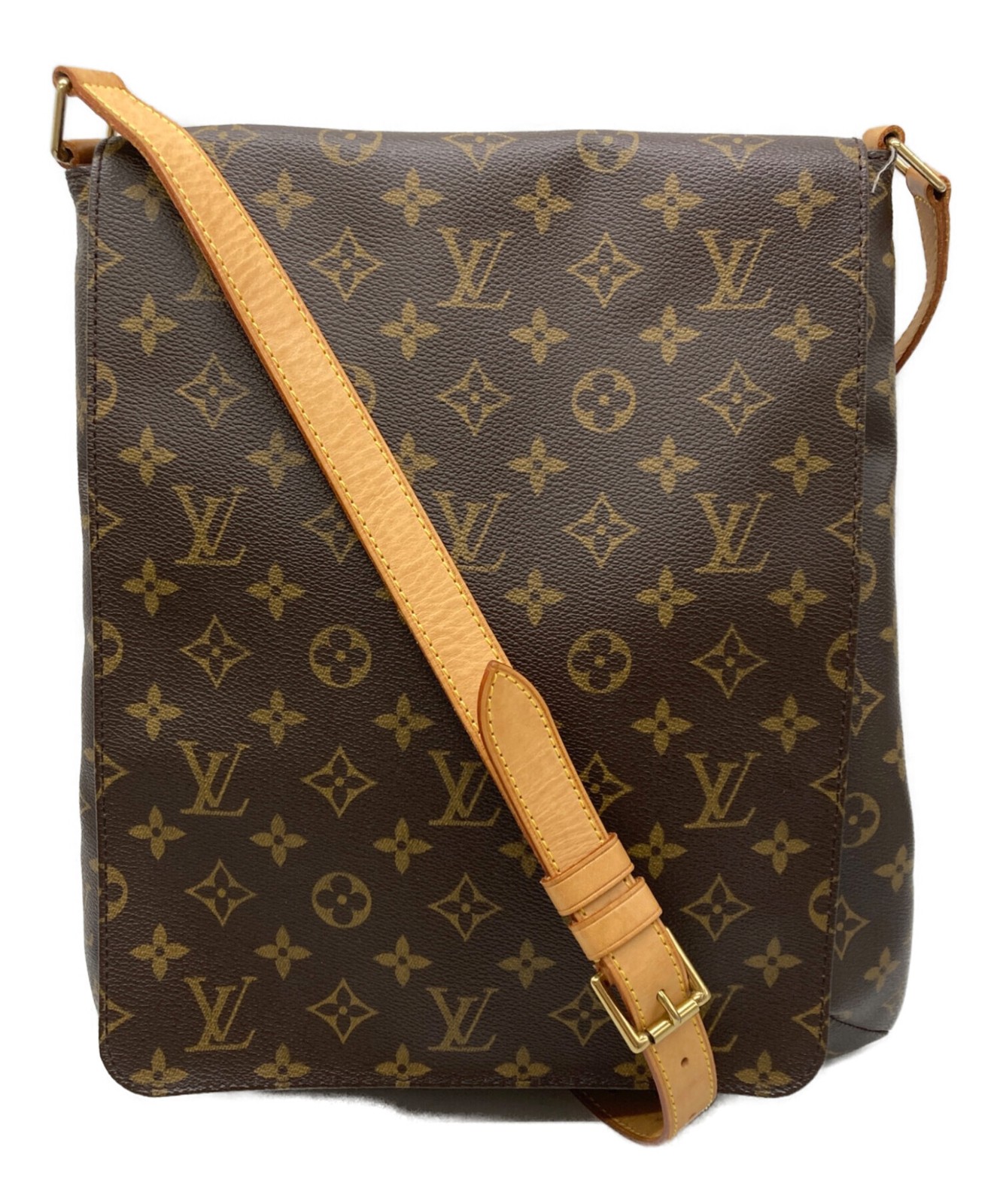 Louis Vuitton Shoulder Bag Monogram Musette M51256 Coated Canvas Brown #TFB2714