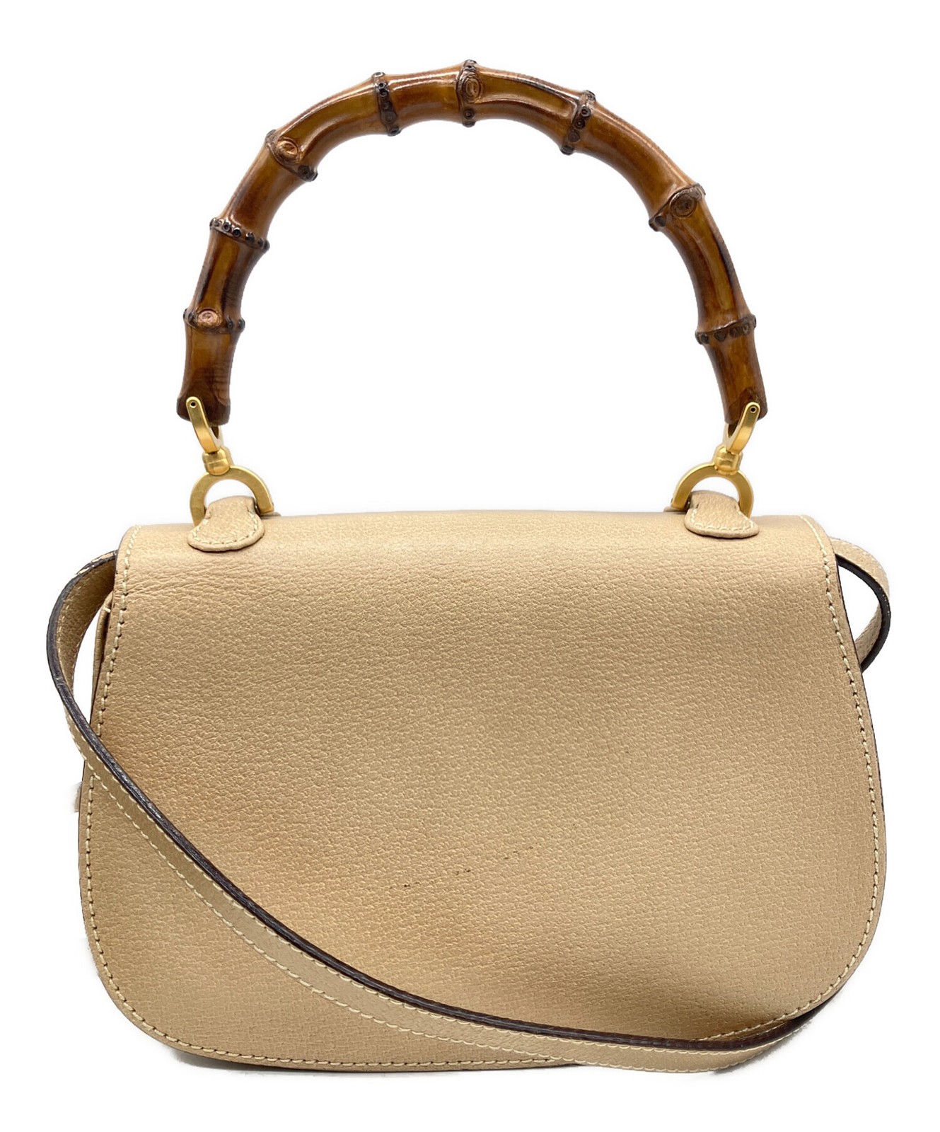 Gucci Bamboo Lock Beige Handbag #TFB1708