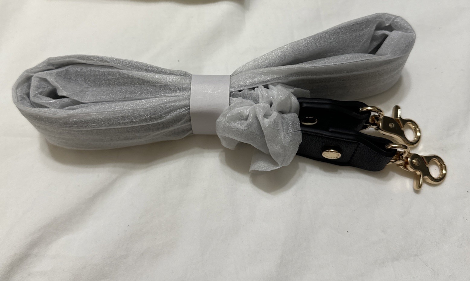 Poppy And Peonies Strap Black W/Gold Tone Clasp Hardware Replacement 32 in NEW