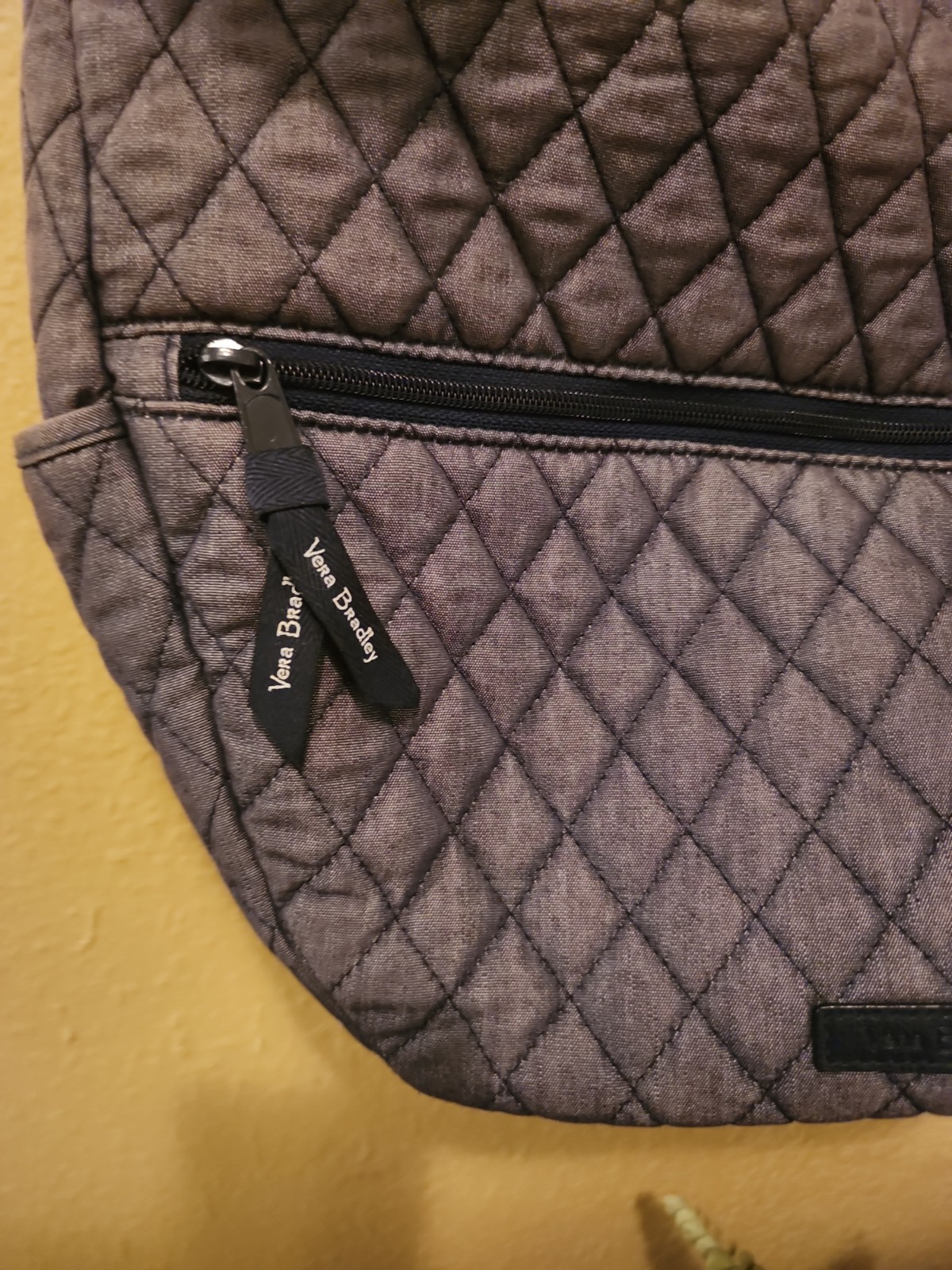 Vera Bradley “Carbon Gray” Go Ahead Convertible Crossbody Bag-Mint Condition