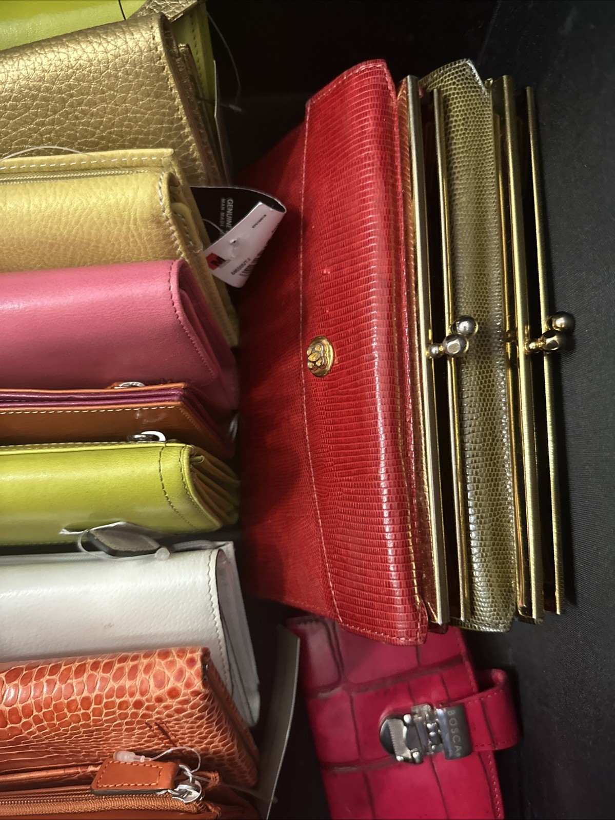 Mixed Brands Lot of 17 Clutches, Wallets, and Accessories