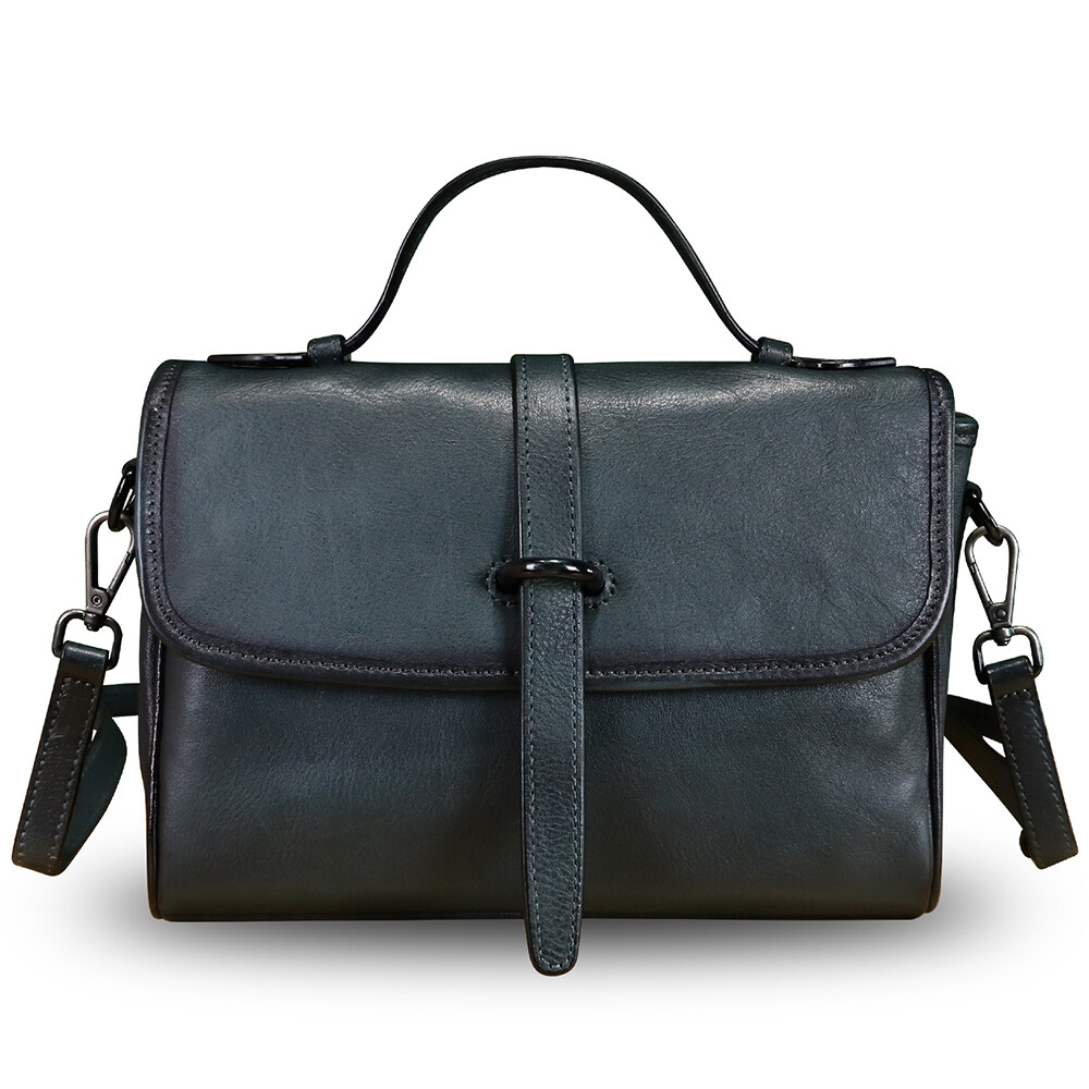 Genuine Leather Shoulder Bag Handbags Women Vintage Leather Crossbody Bag Purses