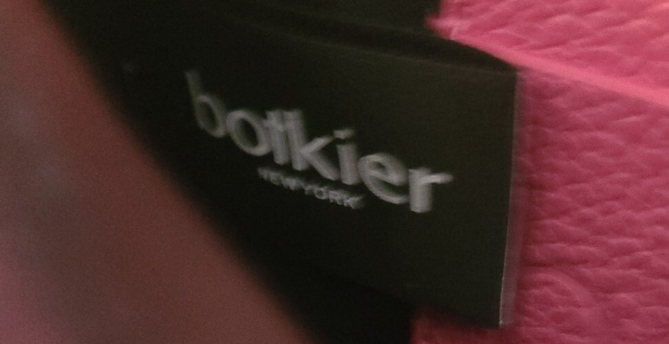 BOTKIER Trigger Pink Leather Crossbody Bag With Extra Gunmetal Chain Strap NWOT