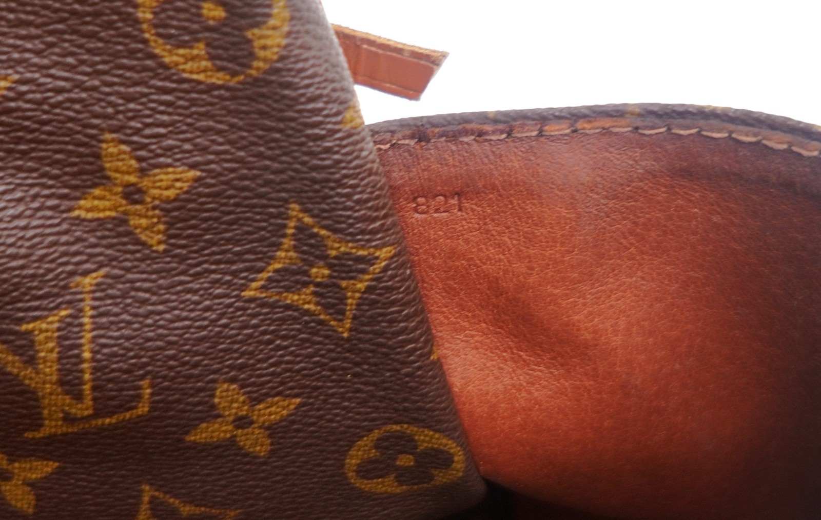 Vintage LOUIS VUITTON LV Monogram Leather MARCEAU Shoulder Crossbody Bag France