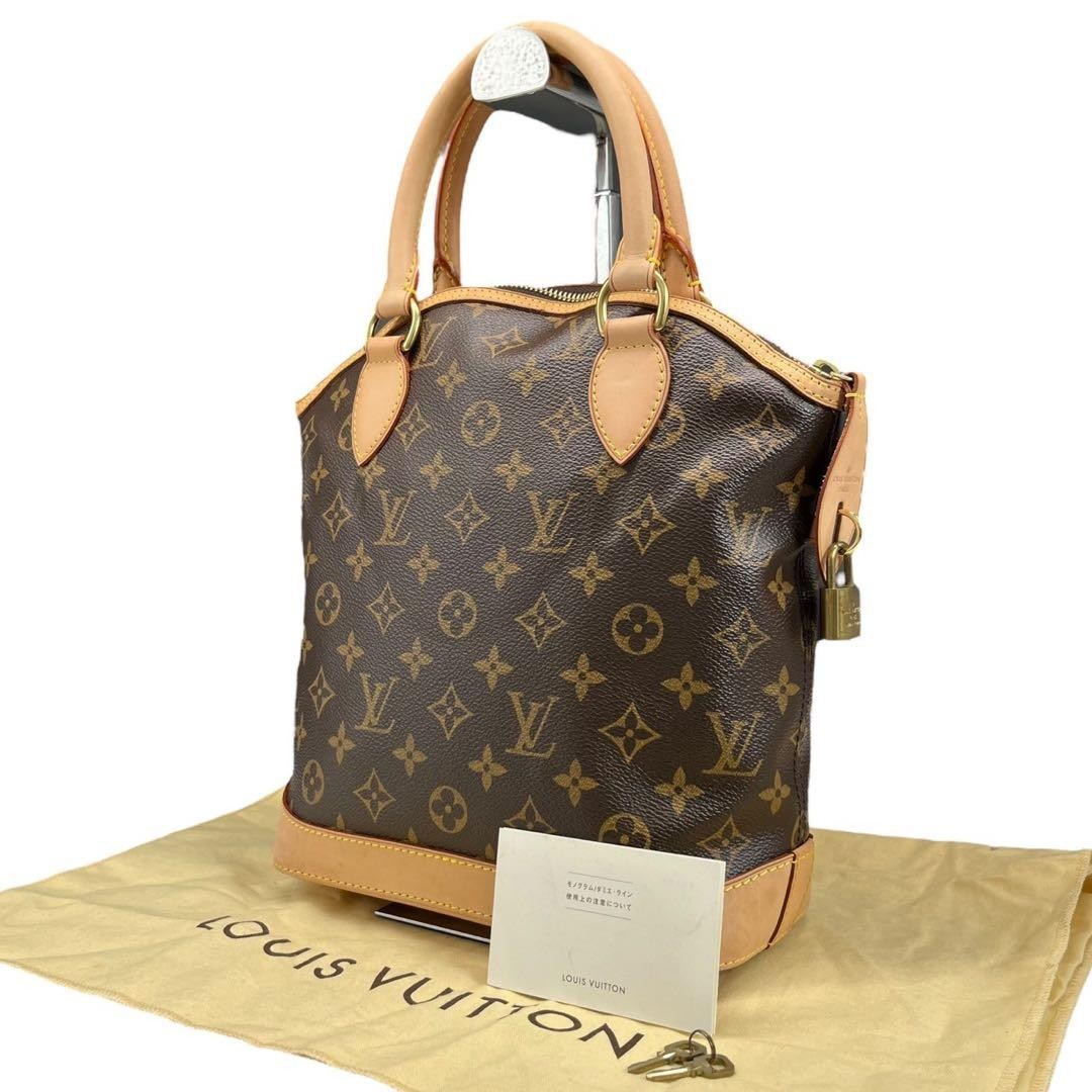 Rare Louis Vuitton Lockit Monogram Handbag Versatile Vintage 29x28x11.5cm