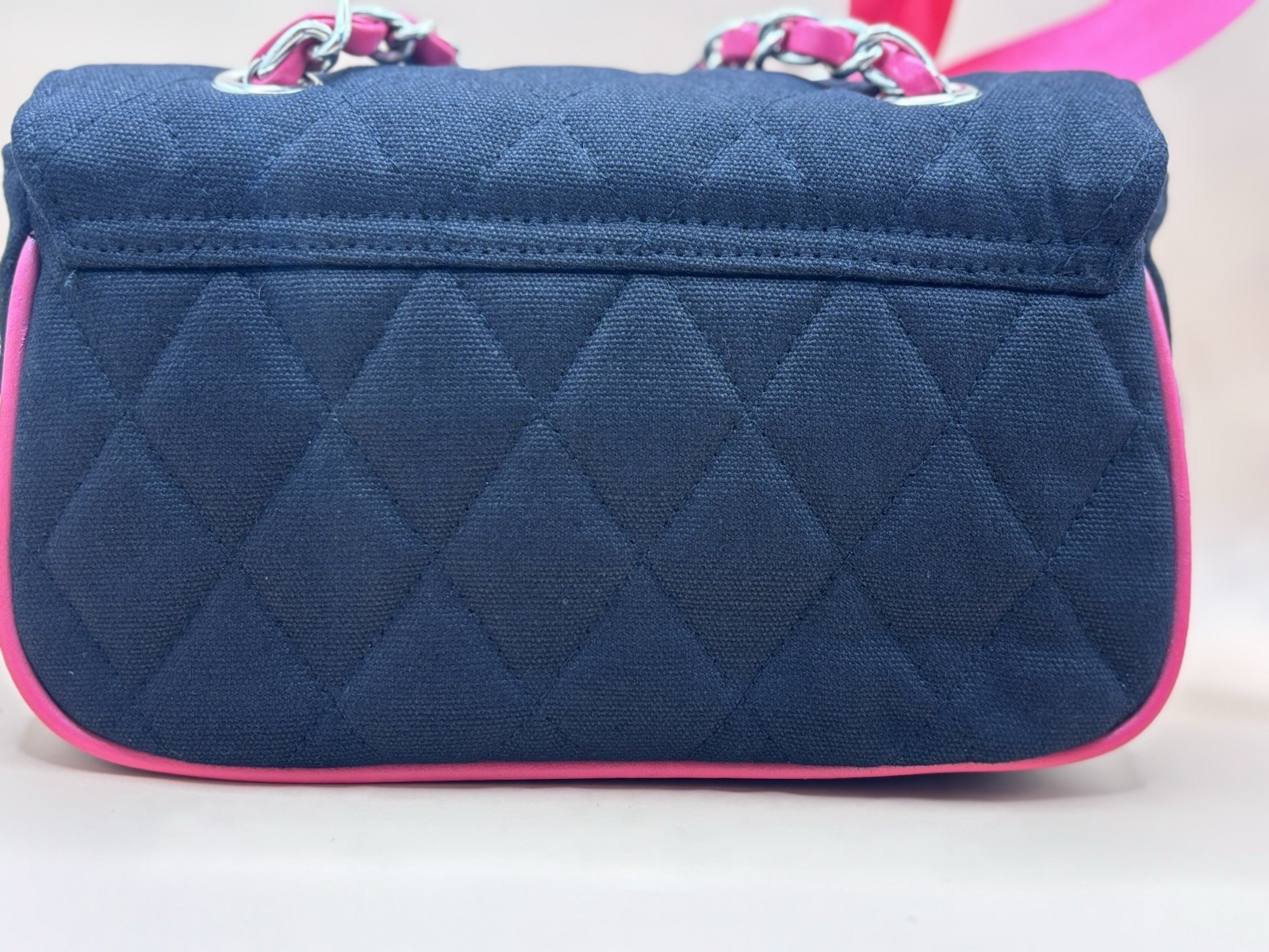 Vintage Y2K Barbie Quilted Glam Shoulder Bag – Excellent with Original Ribbon