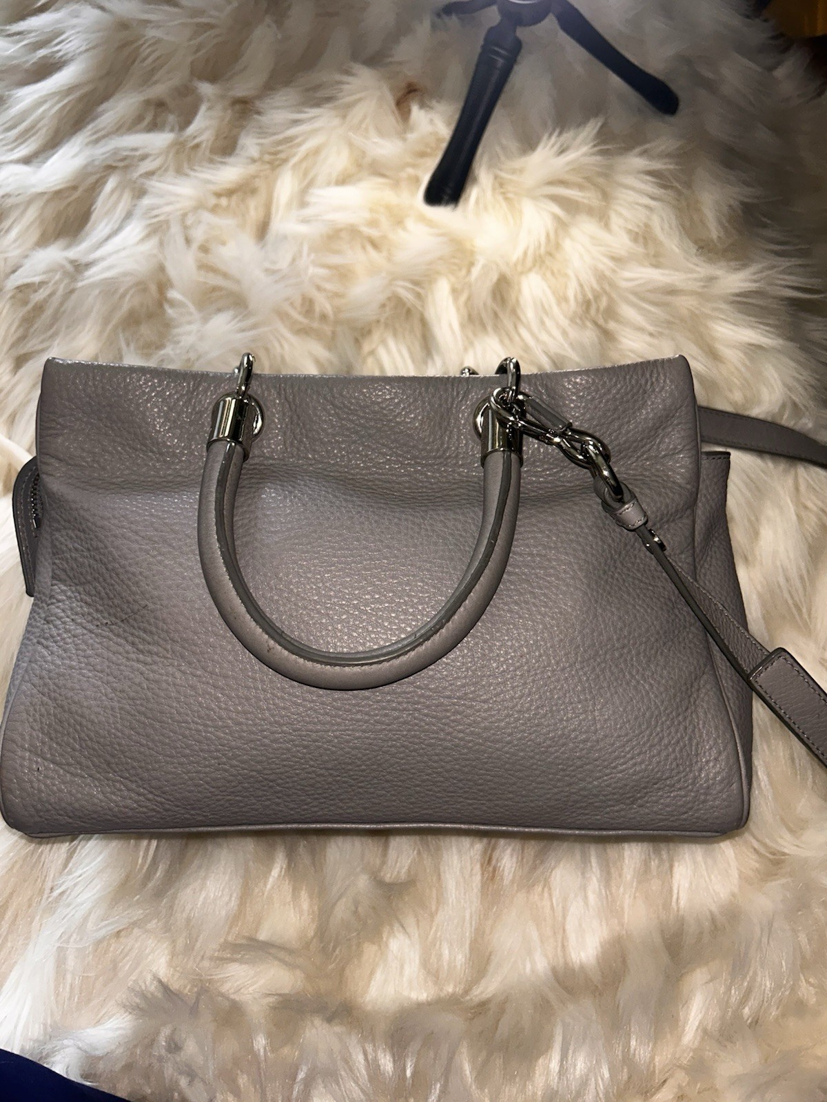Marc by Marc Jacobs Too Hot to Handle Bentley Satchel Crossbody Storm Cloud Grey