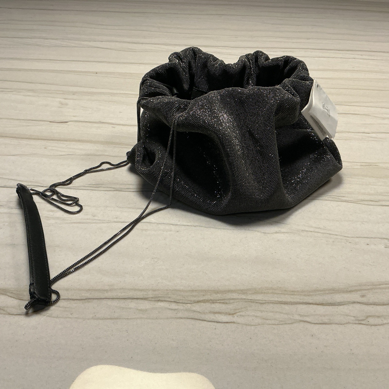 BRUNELLO CUCINELLI WOMEN’S MONILI Metallic Mesh Drawstring Evening Bag