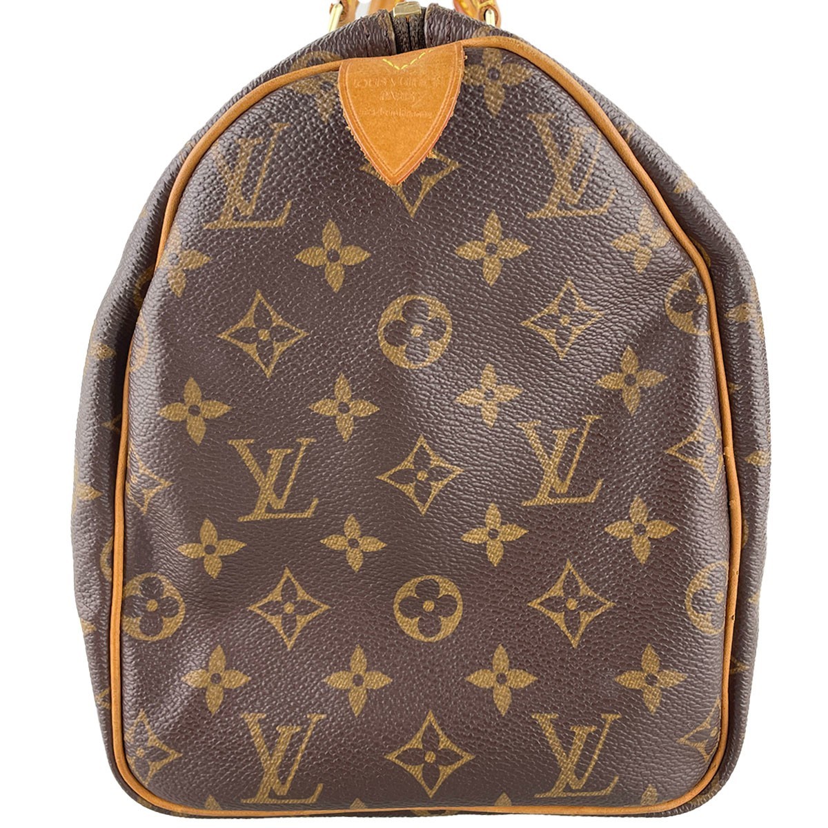 Louis Vuitton Monogram Speedy 30 Leather Fabric Brown Handbag 4299