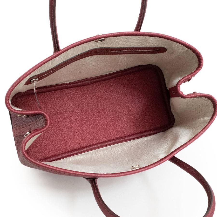 Hermes Bag Garden Party TPM 30 Handbag Vache Country Leather Rouge Grenat 99