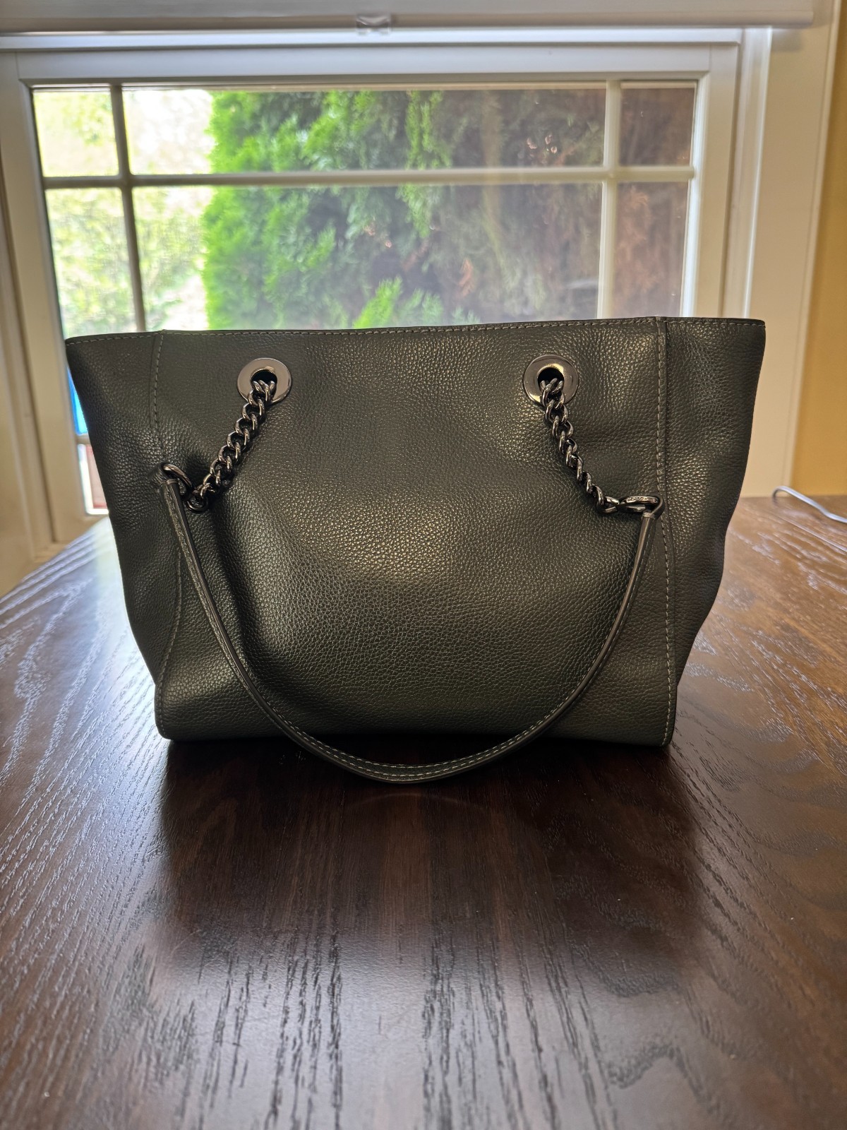 NWOT Coach Turnlock Chain Tote Bag