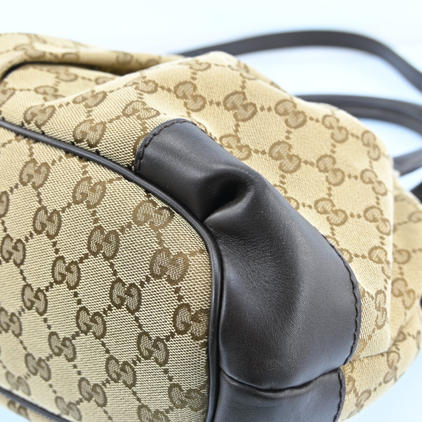 AUTH GUCCI Sukey 2Way Shoulder Tote Bag GG Canvas Leather 247902 P3776AC612
