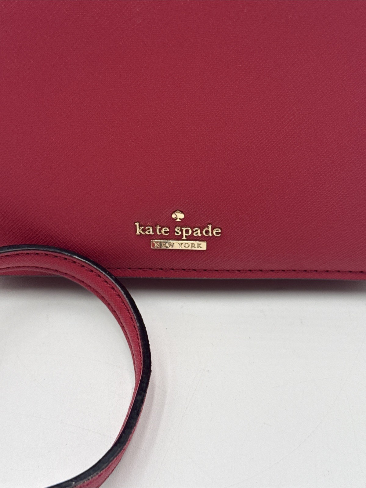 Kate Spade Red New York Rosso Cameron Street Saffiano Hope Crossbody Purse Bag