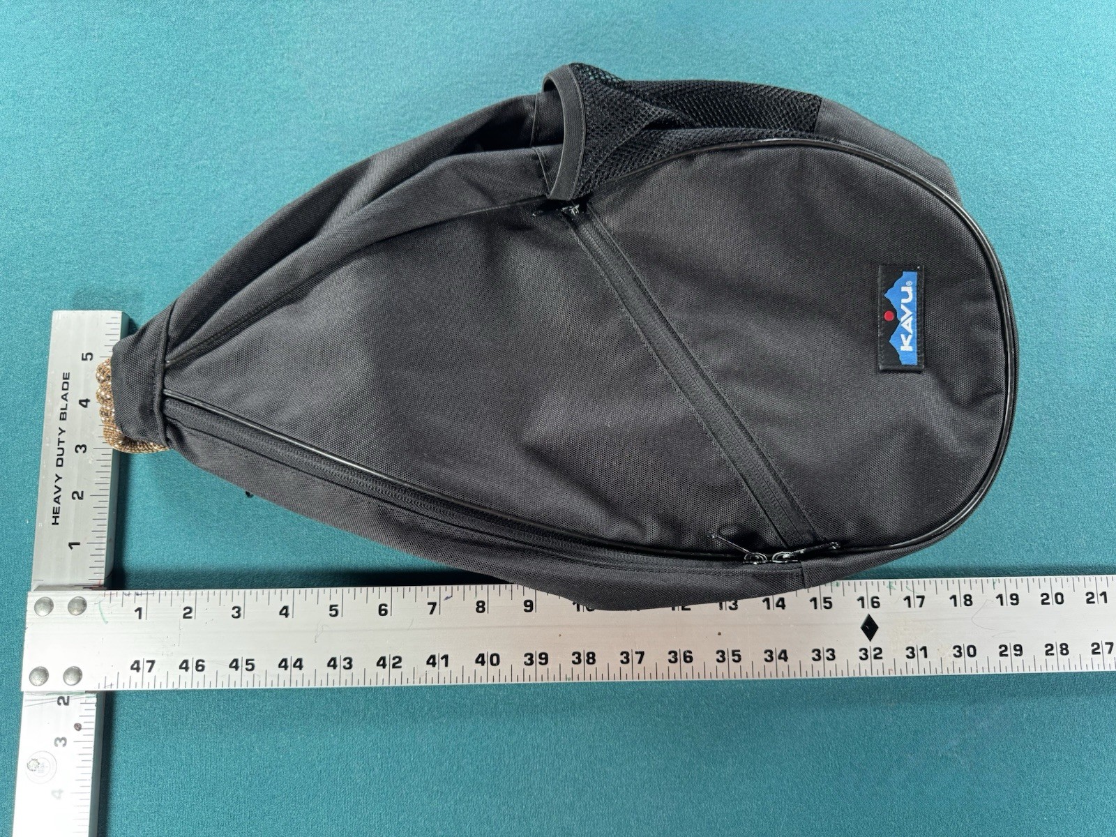 KAVU Paxton Black Pack Backpack Crossbody Rope Sling Bag, Pockets