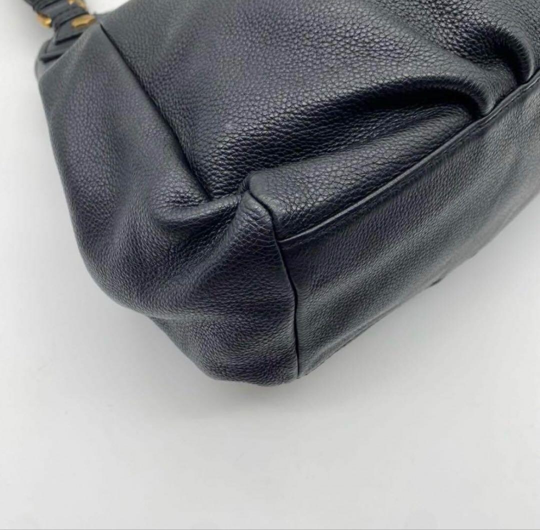 Marc Jacobs Marc by Jacobs Black Leather 2 Way Tote Bag Q Baby Groove Y2K