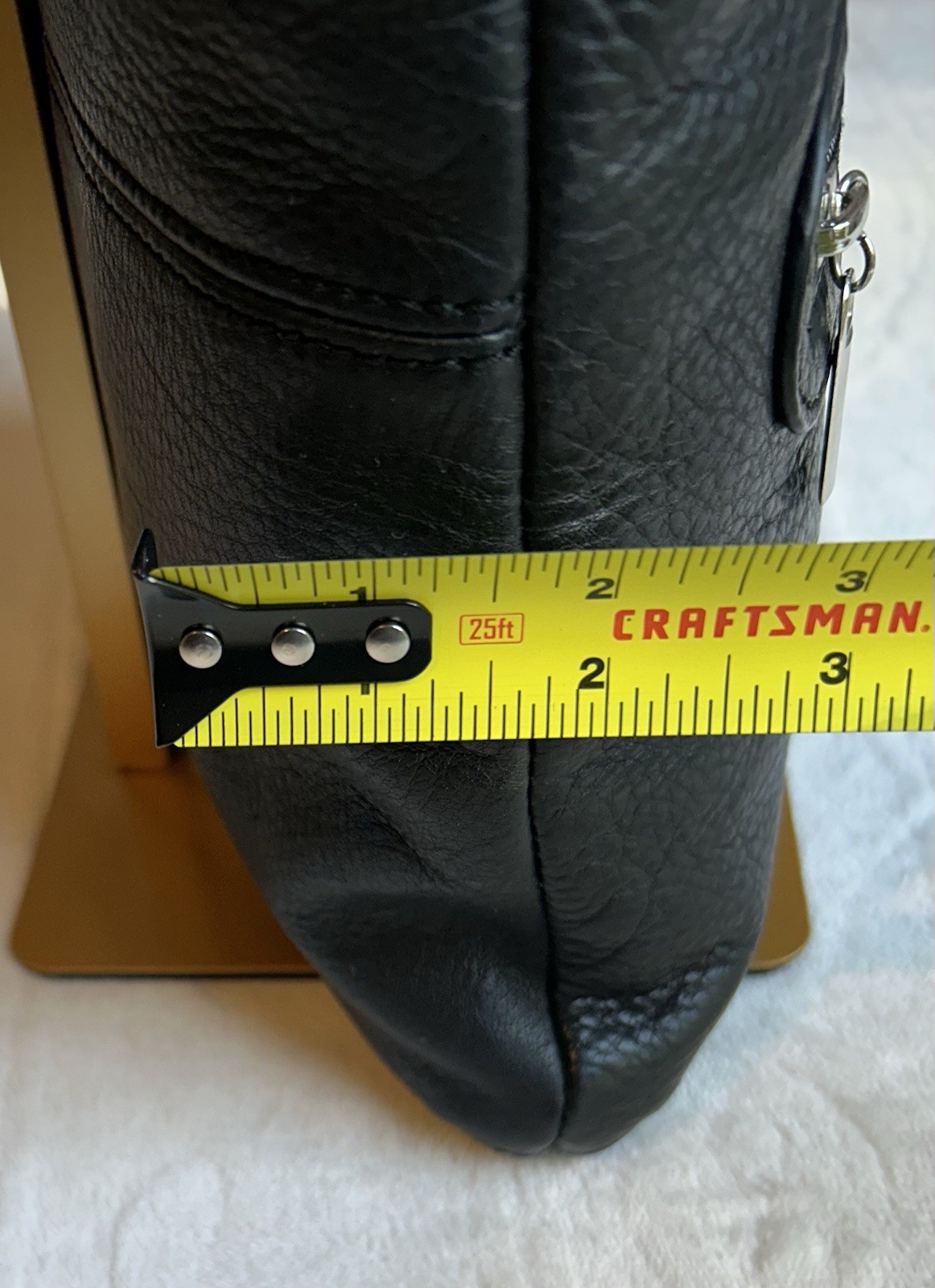 Margot Black Crossbody Shoulder Bag Zip Closure Multi Pockets Silver Hardware