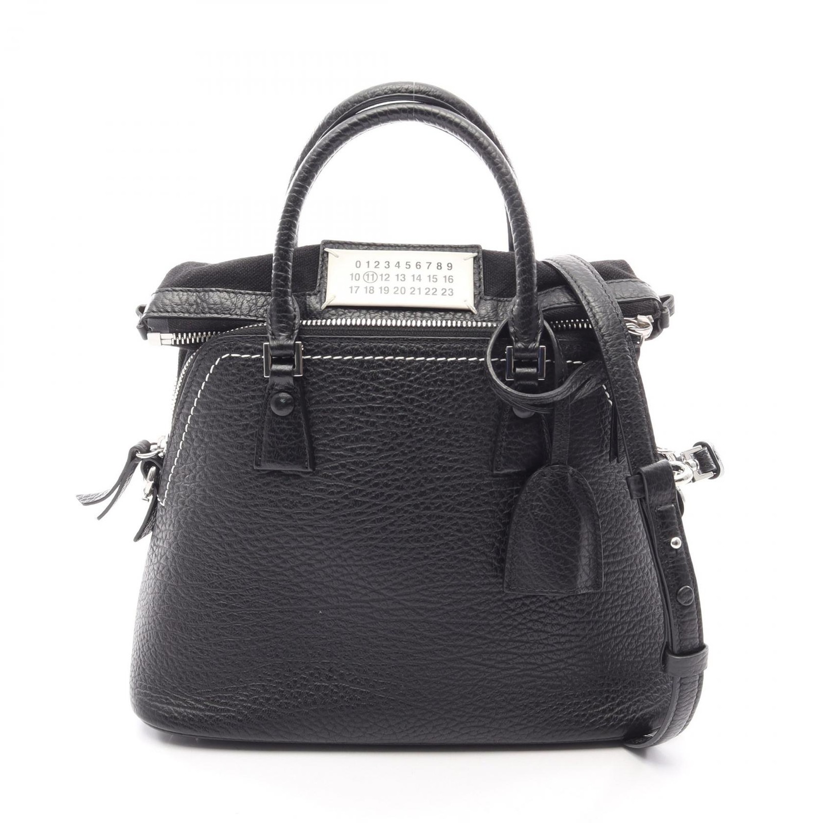 Maison Margiela 5AC Mini Bag 2WAY S56WG0082 Handbag Leather Black #MMB4426