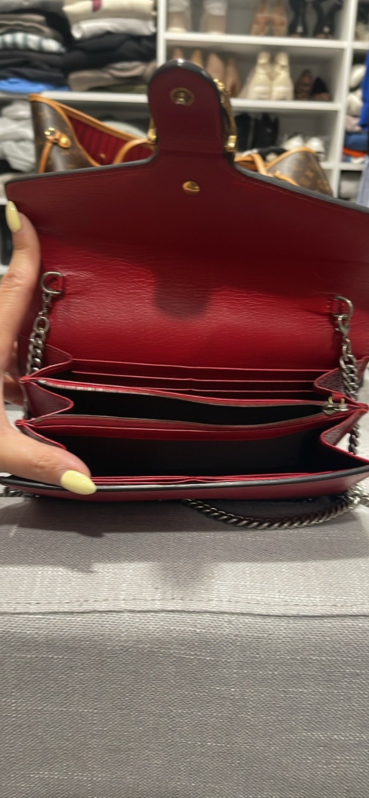 Gucci Red Dionysus Wallet on Chain