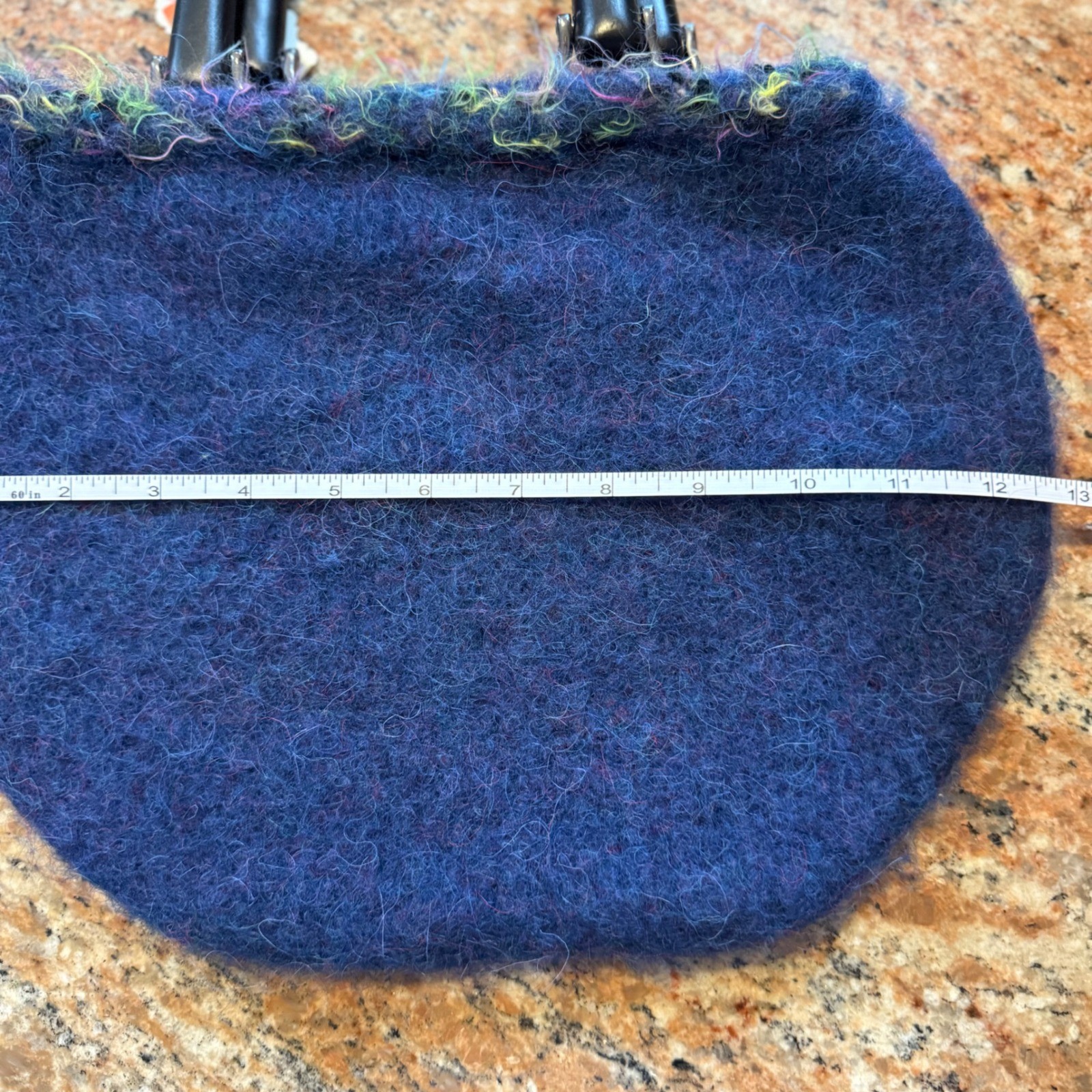 VTG NWT Felted Wool Handbag – Artisan Made in Vermont beauty Blue Multicolor Bag