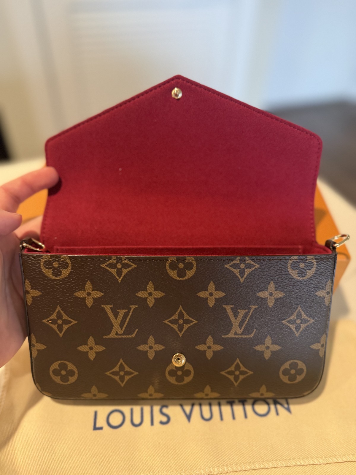 Louis Vuitton Pochette Félicie Monogram Empreinte Leather FULL SET