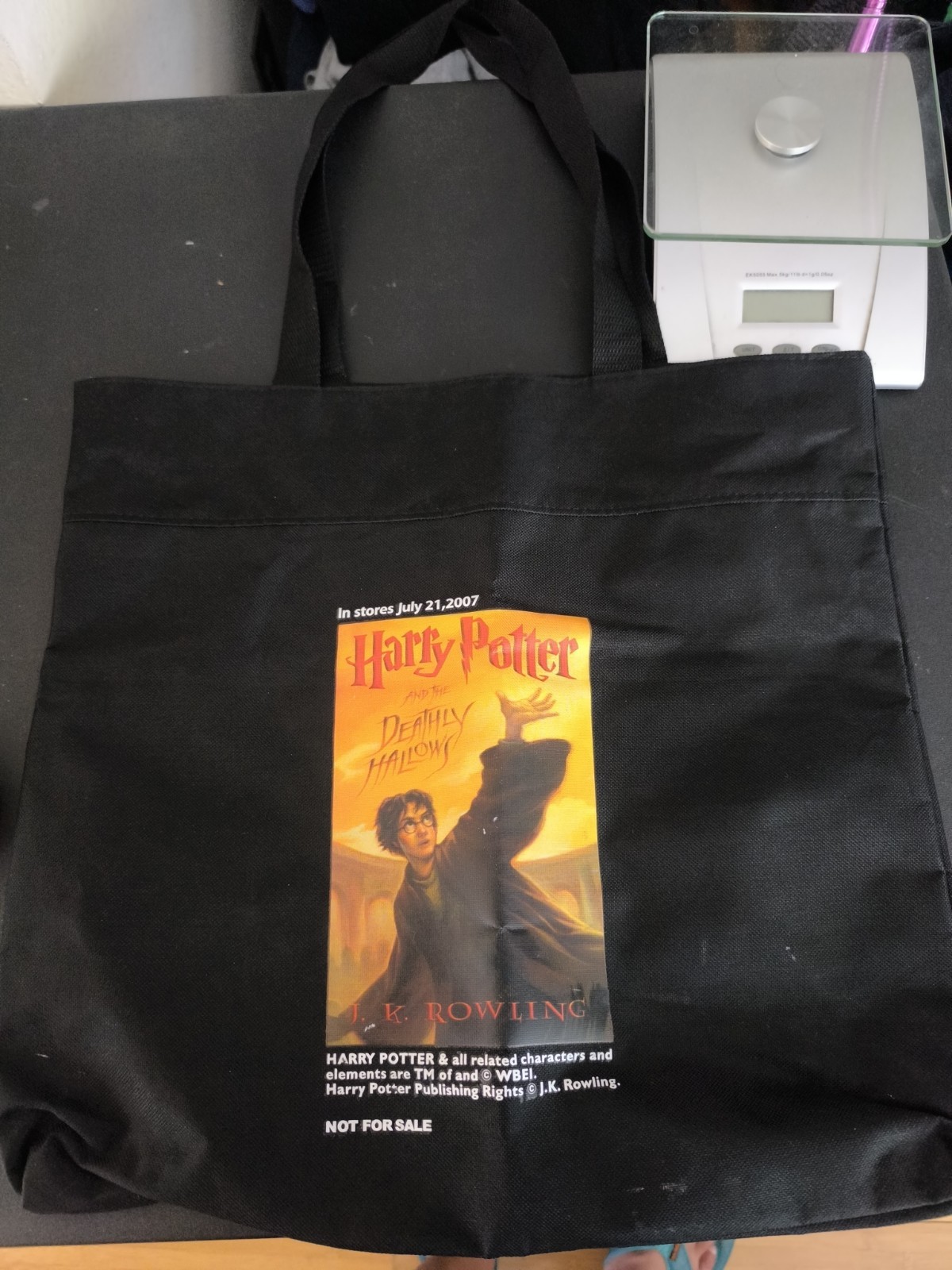 Vintage Y2K Harry potter deathly hallows movie promo book tote bag new