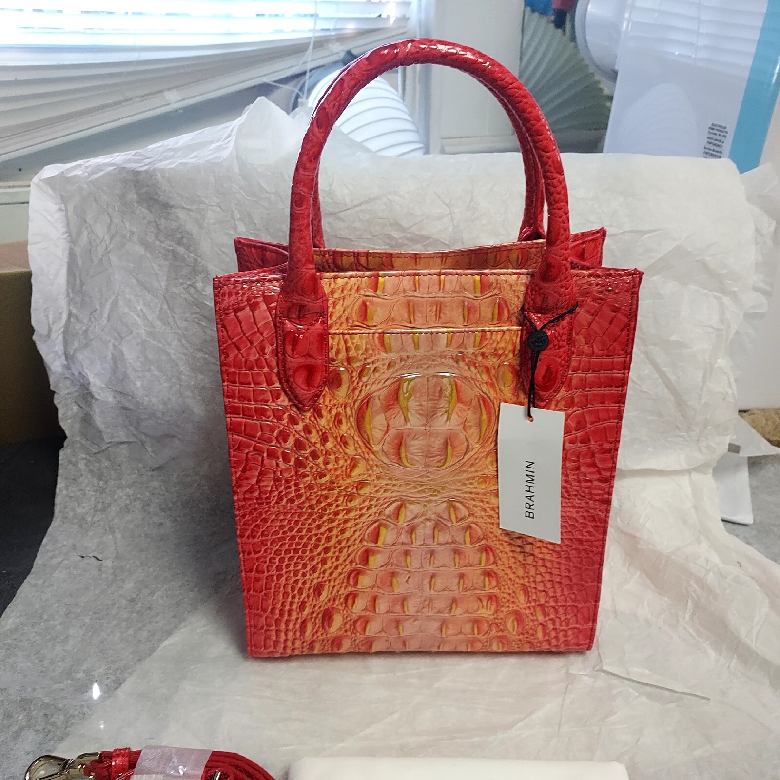 Brahmin Ombre Melbourne Collection Moira Infusion Small Tote Bag Purse New