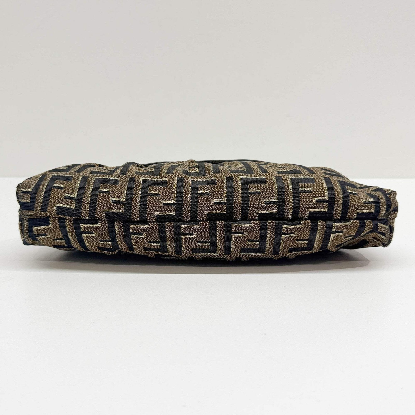 FENDI Chef Brown Zucca Canvas Shoulder Bag