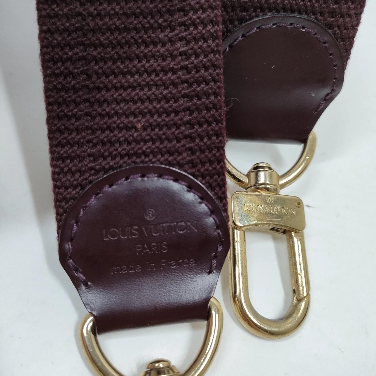 $600 Louis Vuitton LV Shoulder Strap Bordeaux Fabric