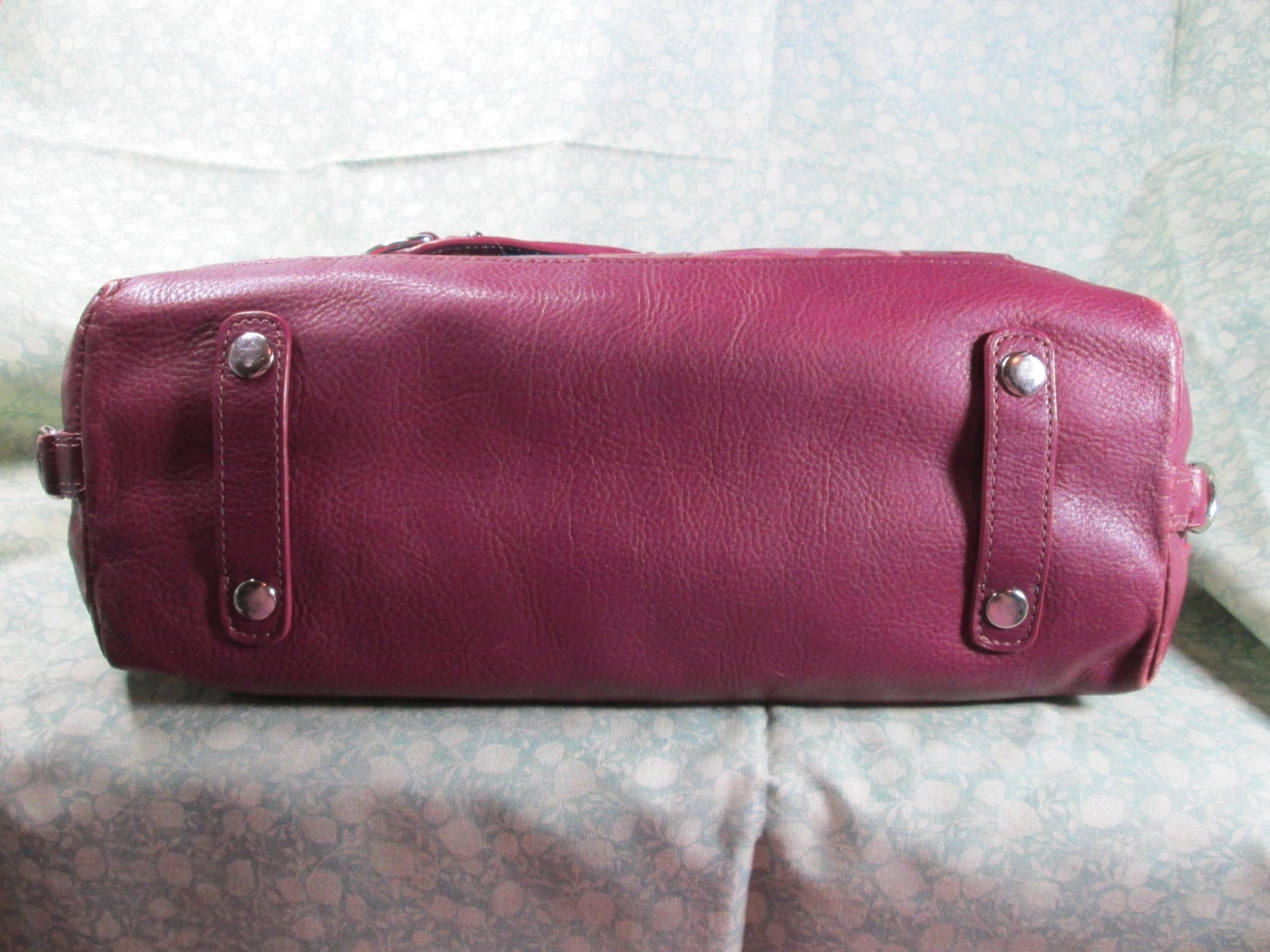 Authentic COACH Patchwork Ashley Satchel Handbag / F15474 / Fuchsia Plum Teal