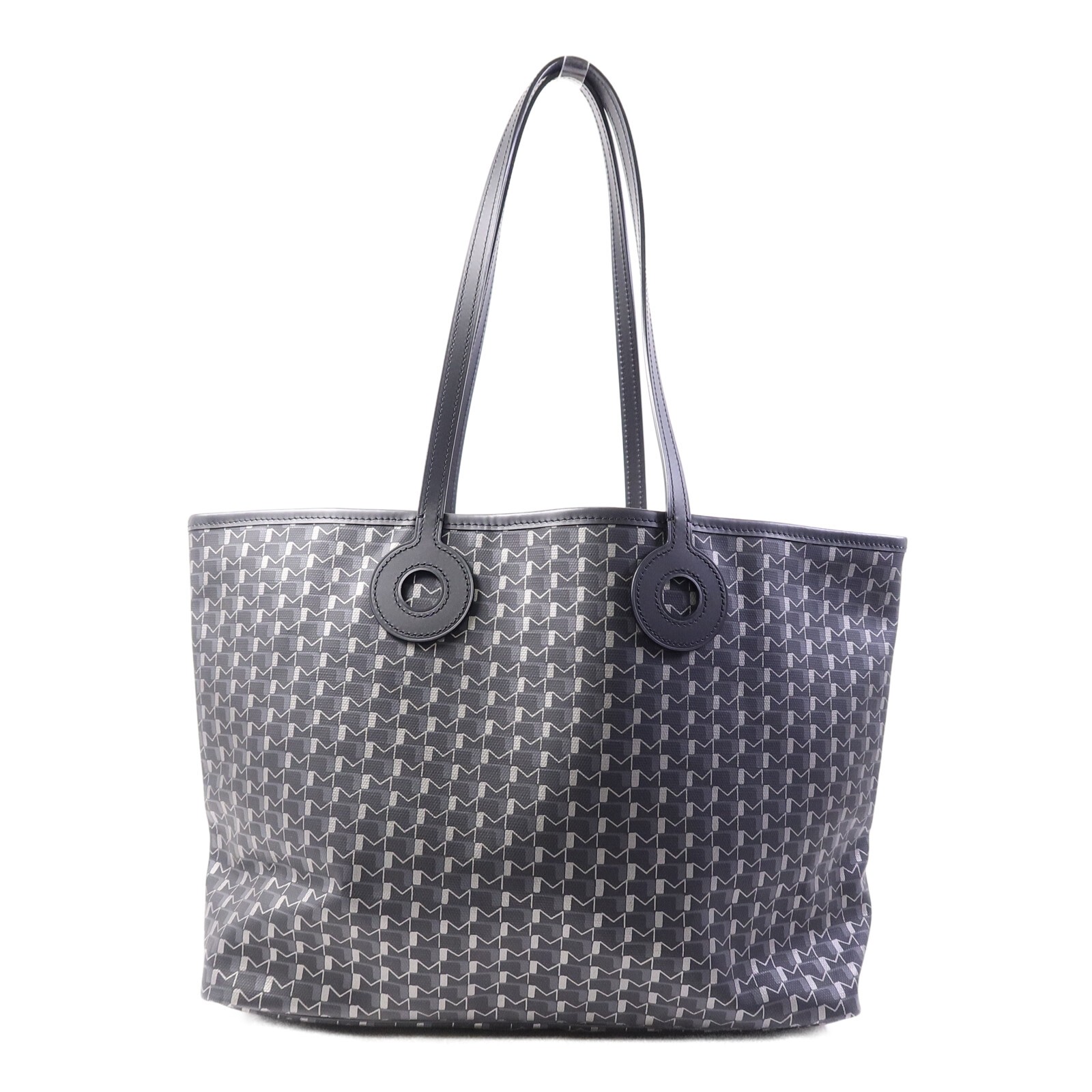 Moynat Tote Bag Coated Canvas Black