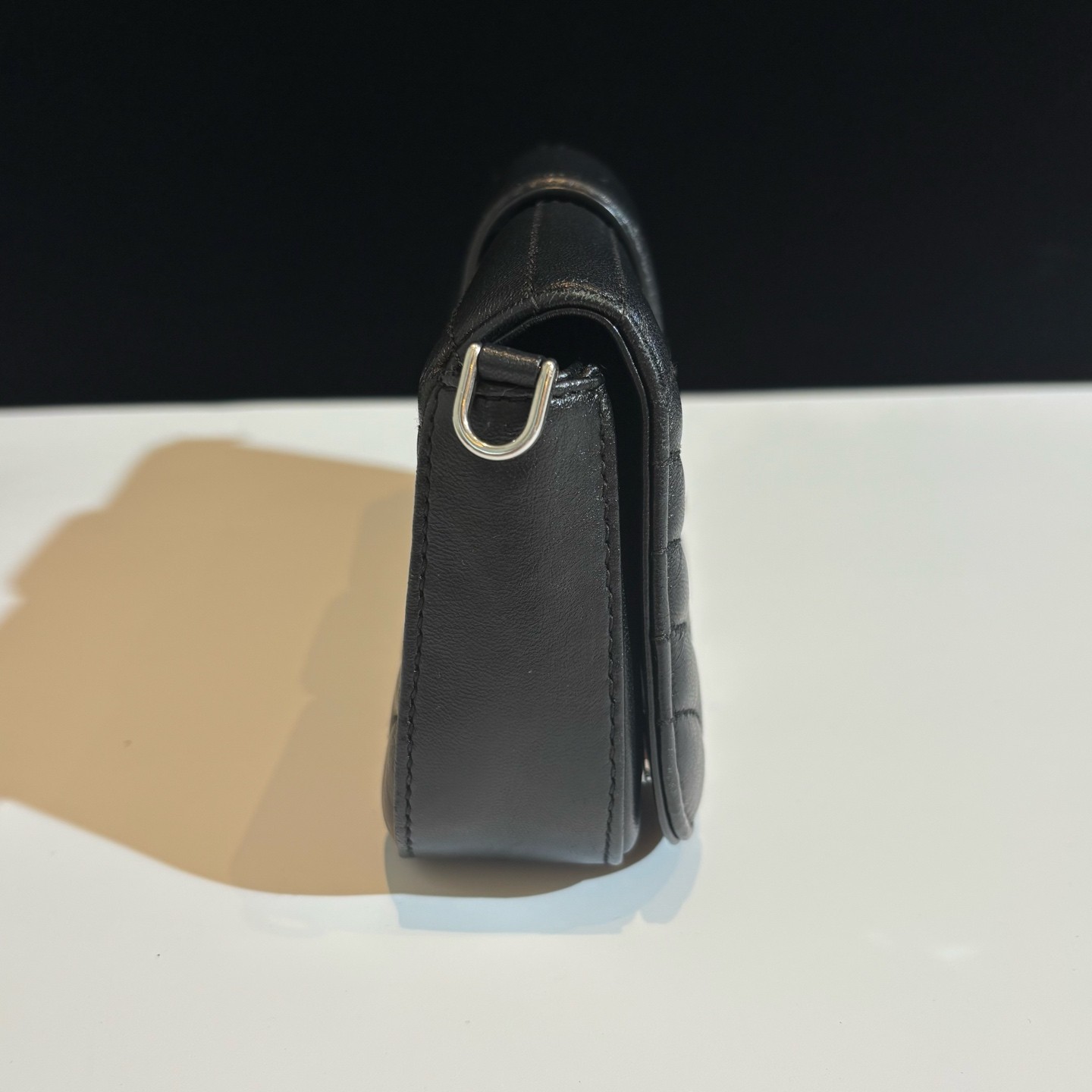 Prada Sidonie Mini Black Lambskin Leather Shoulder Crossbody Bag Duty Paid