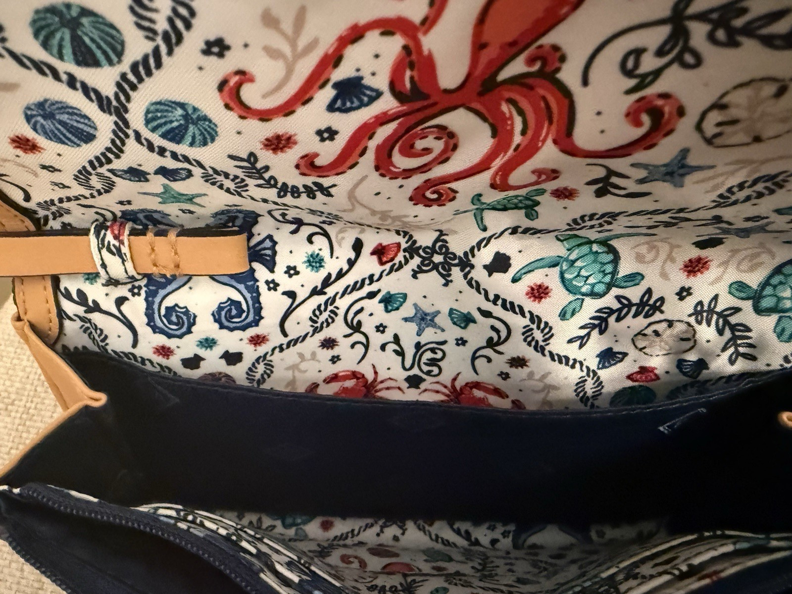 Vera Bradley Straw Wristlet Clutch Navy Blue Pink Star Fish Tropical Embroidered