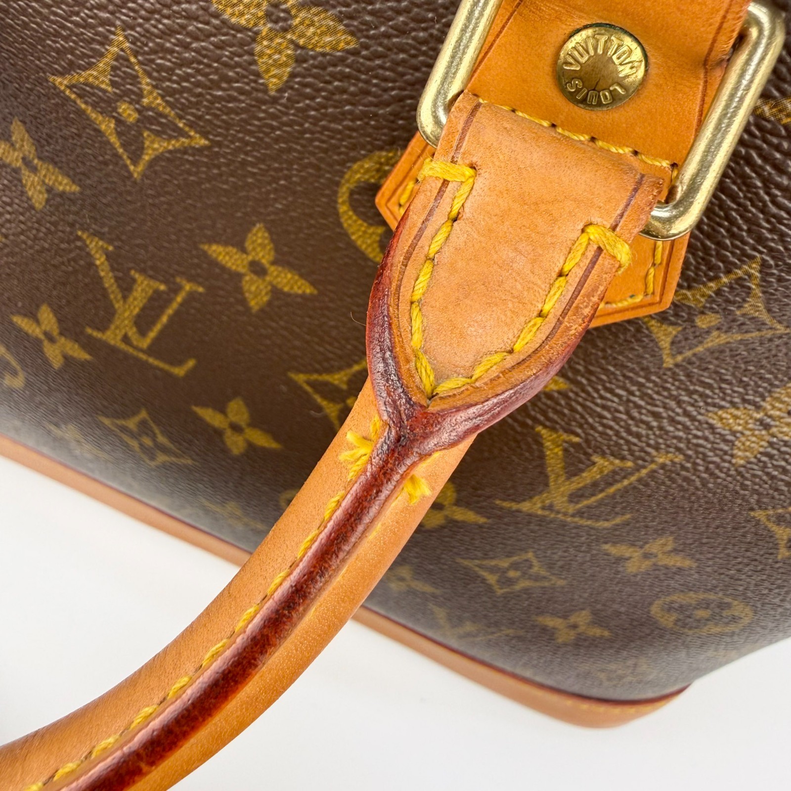 Louis Vuitton Alma PM Monogram Canvas Hand Bag LV Authentic M51130 B26062702