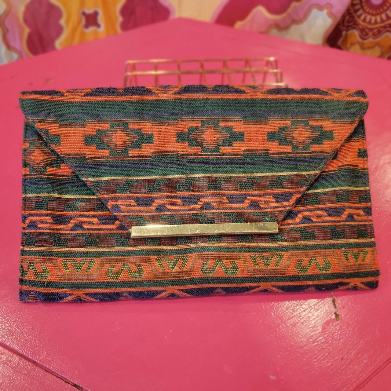 Homebody Southwestern Aztec Print Clutch Bag