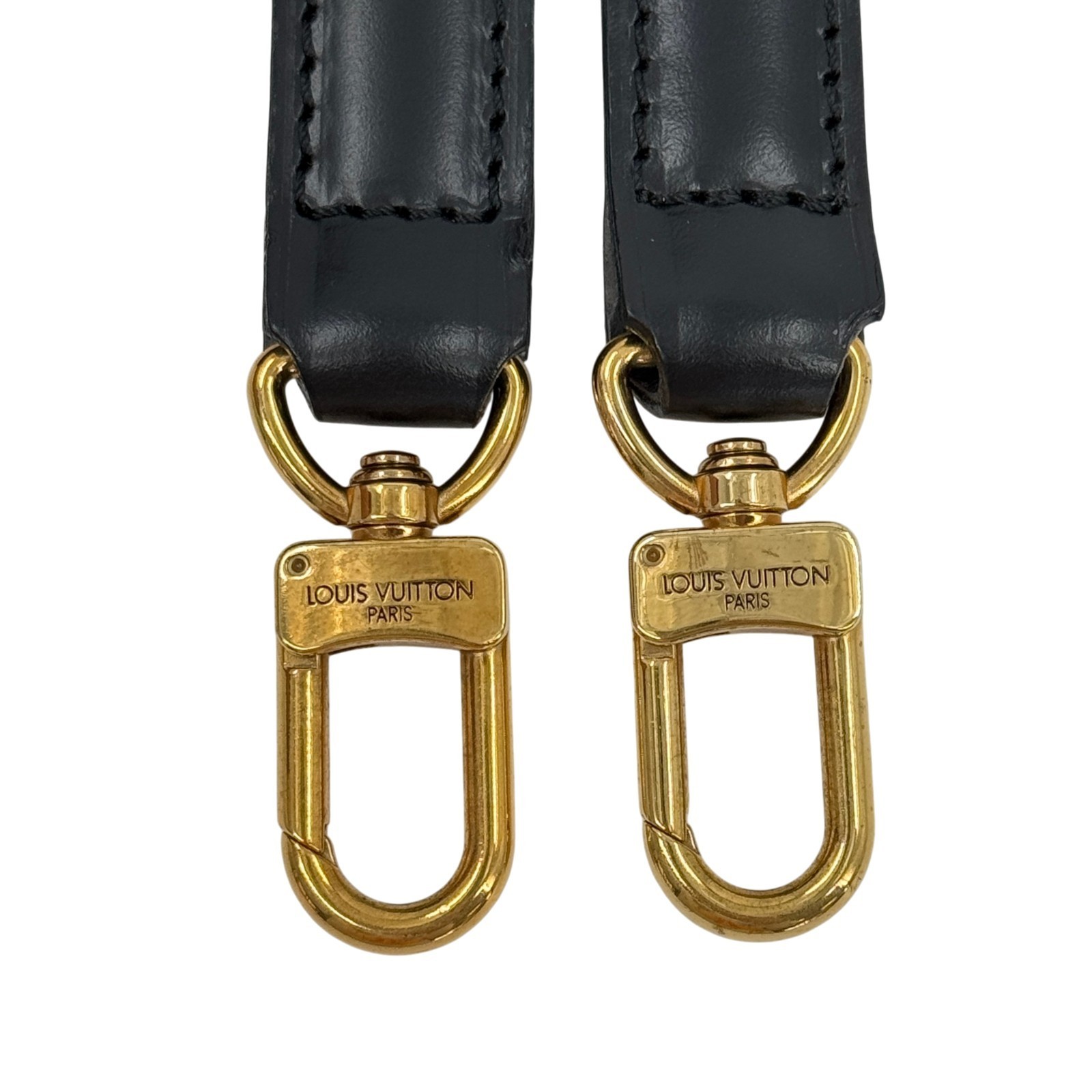 LOUIS VUITTON Shoulder Strap Epi Leather Noir Black Adjustable