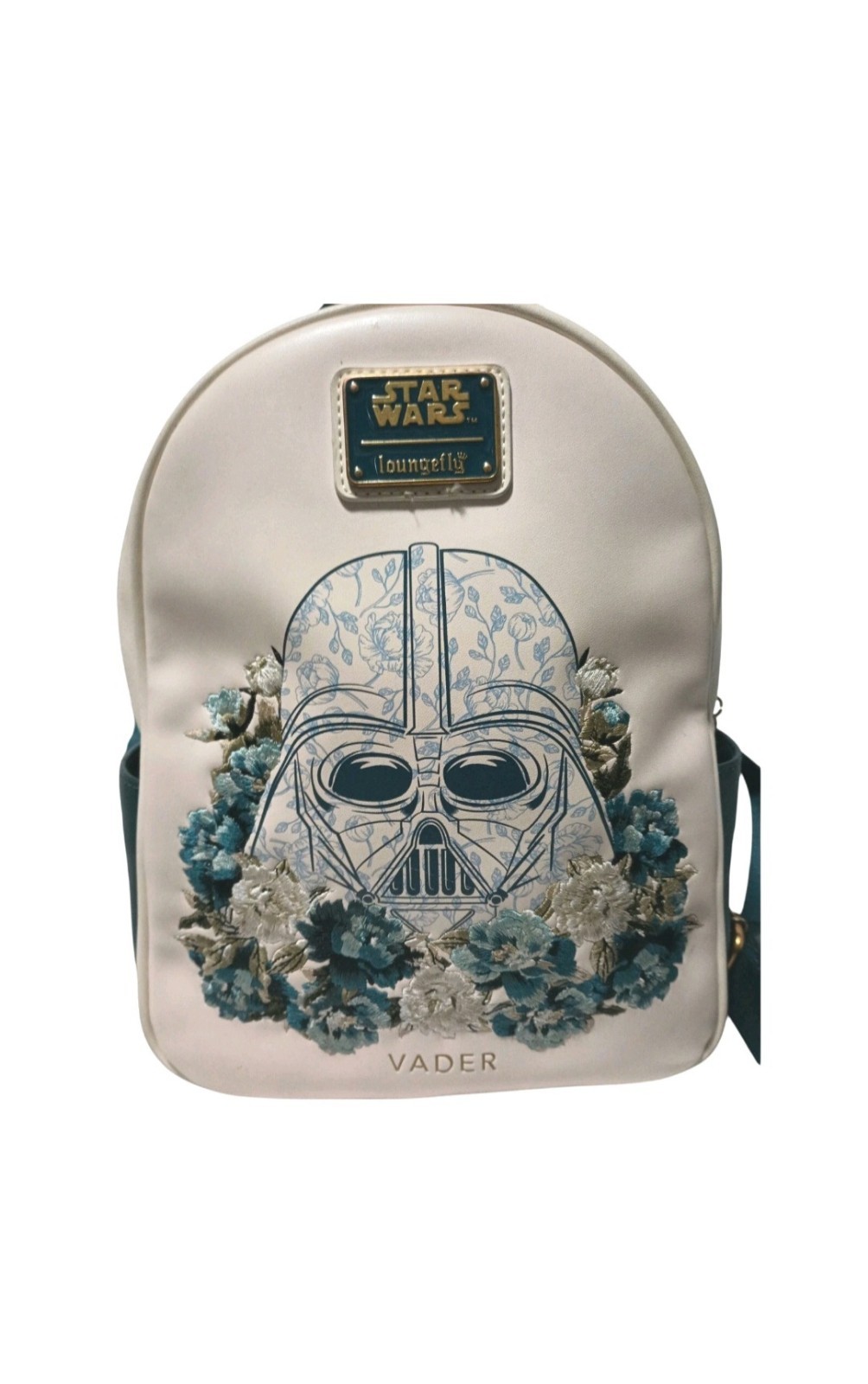 Loungefly Mini Backpack Darth Vader Floral Blue Rare