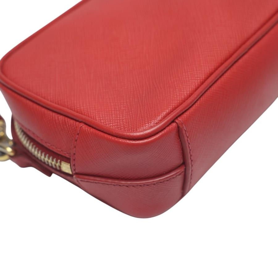 PRADA Bag: Vitello Phoenix Camera Bag 1N1674 Red W17.5H10D5cm w/strap;–
