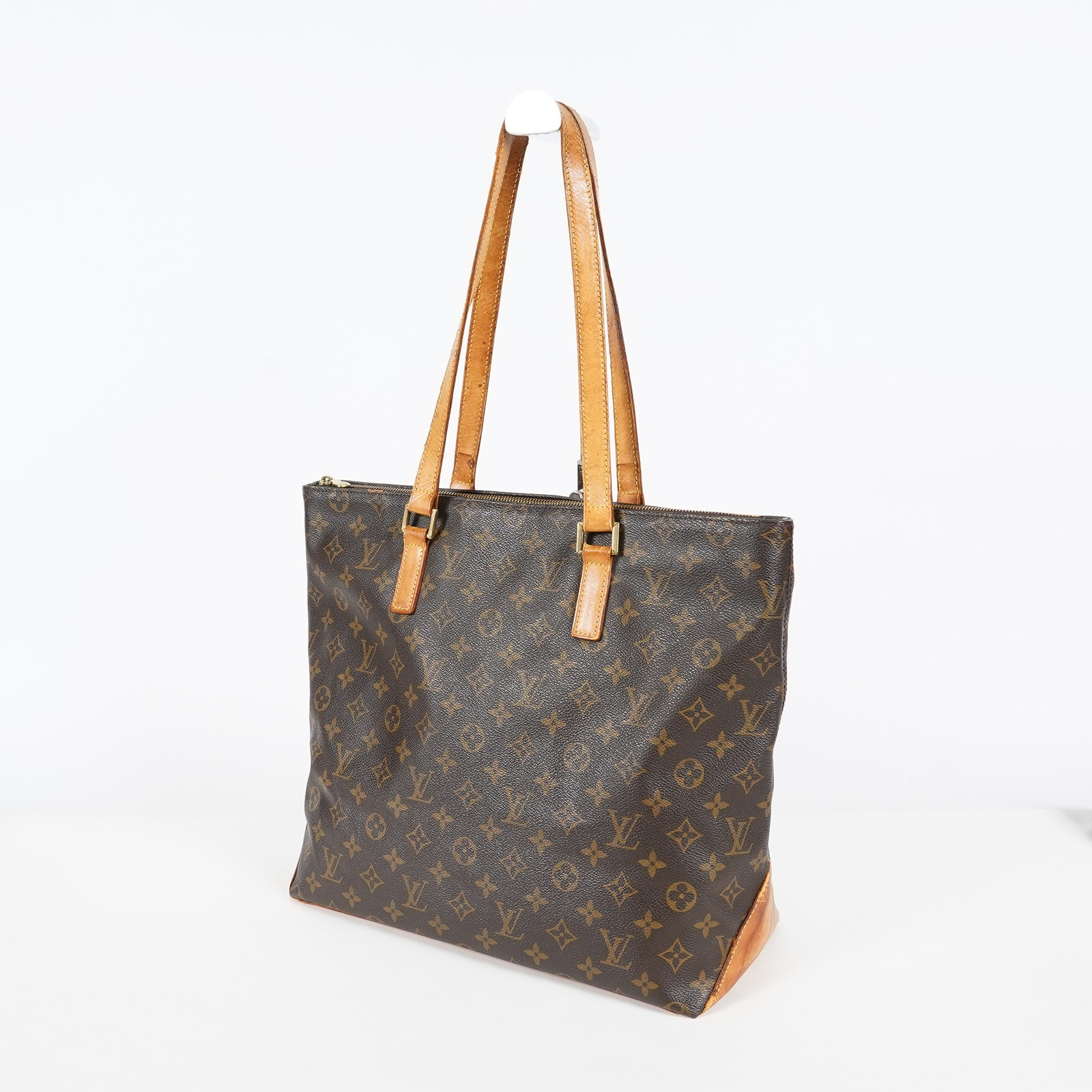Louis Vuitton Cabas Mezzo Tote M51151 Monogram Canvas Brown Vintage 07A032860008