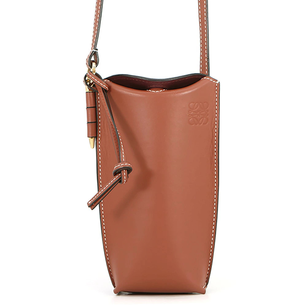 Loewe Gate Leather Bag 109.30.Z42 Shoulder Bag Brown Unisex #TZB2100