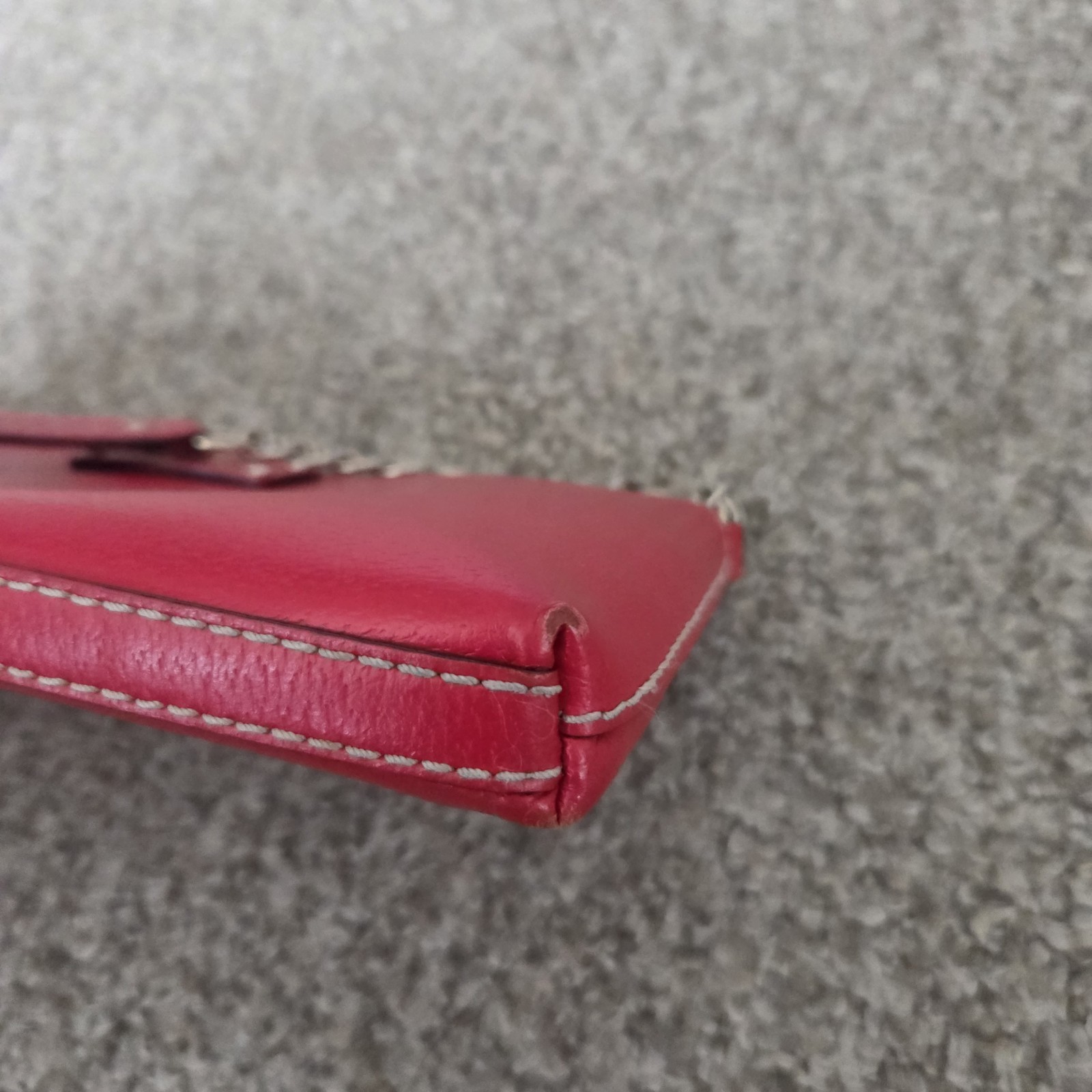 Kate Spade Wellesley Byrd Shoulder Bag RED Leather Chain Strap Purse