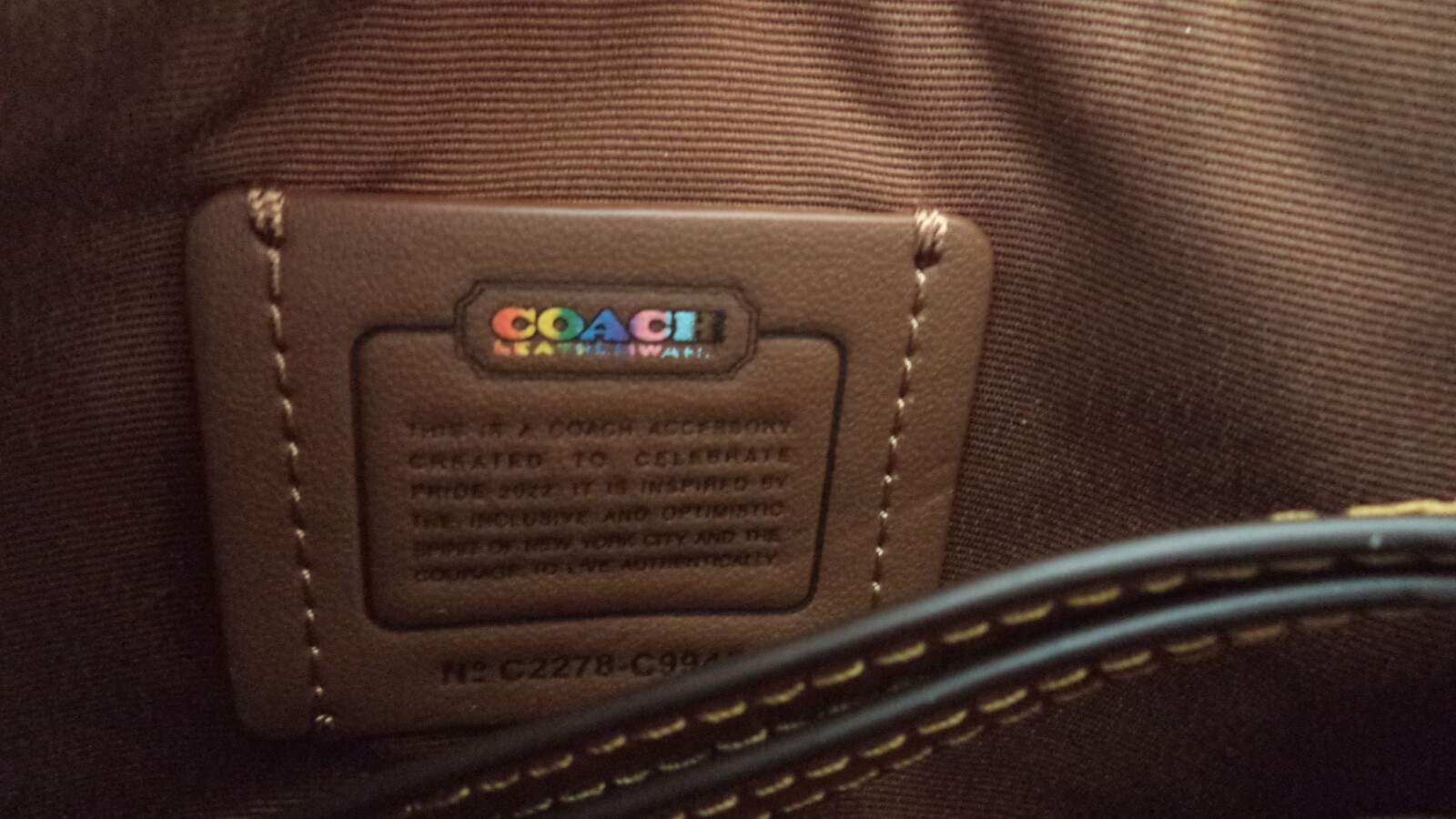 Coach Corner Zip Wristlet In Rainbow Signature Canvas C9945 NWT PRIDE COLLECTION